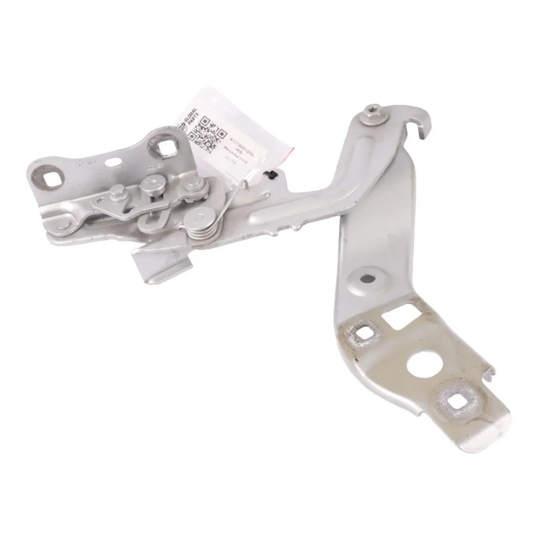 C243 Bonnet Hood Hinge Front Right O/S Iridium Silver - 775 to Mercedes C118 W177 with Part number A1778801200 Mercedes C118 W177 C243 Bonnet Hood Hinge Front Right O/S Iridium Silver - 775 - SKU A1778801200-IRS - Part number A1778801200