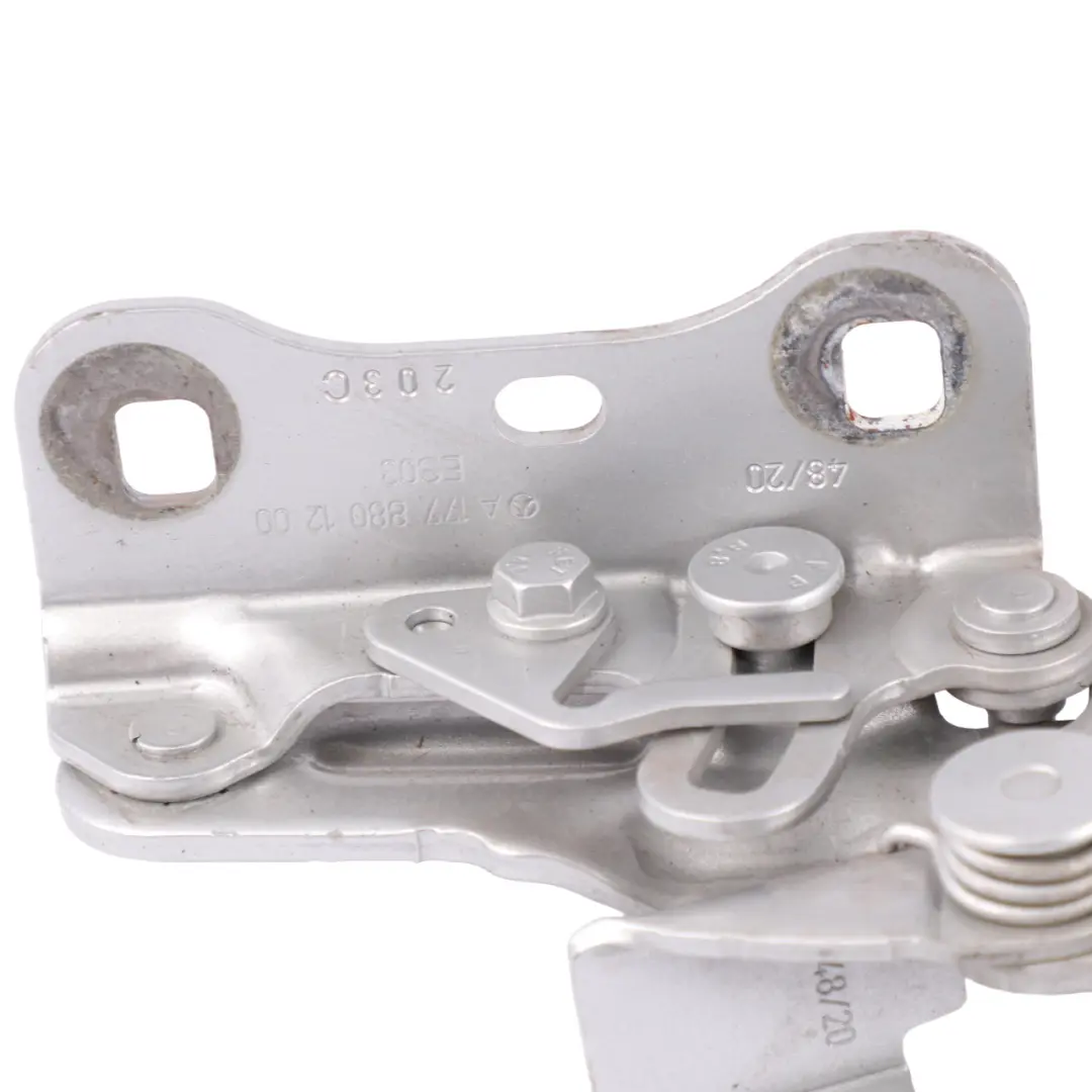 C243 Bonnet Hood Hinge Front Right O/S Iridium Silver - 775 to Mercedes C118 W177 with Part number A1778801200 Mercedes C118 W177 C243 Bonnet Hood Hinge Front Right O/S Iridium Silver - 775 - SKU A1778801200-IRS - Part number A1778801200
