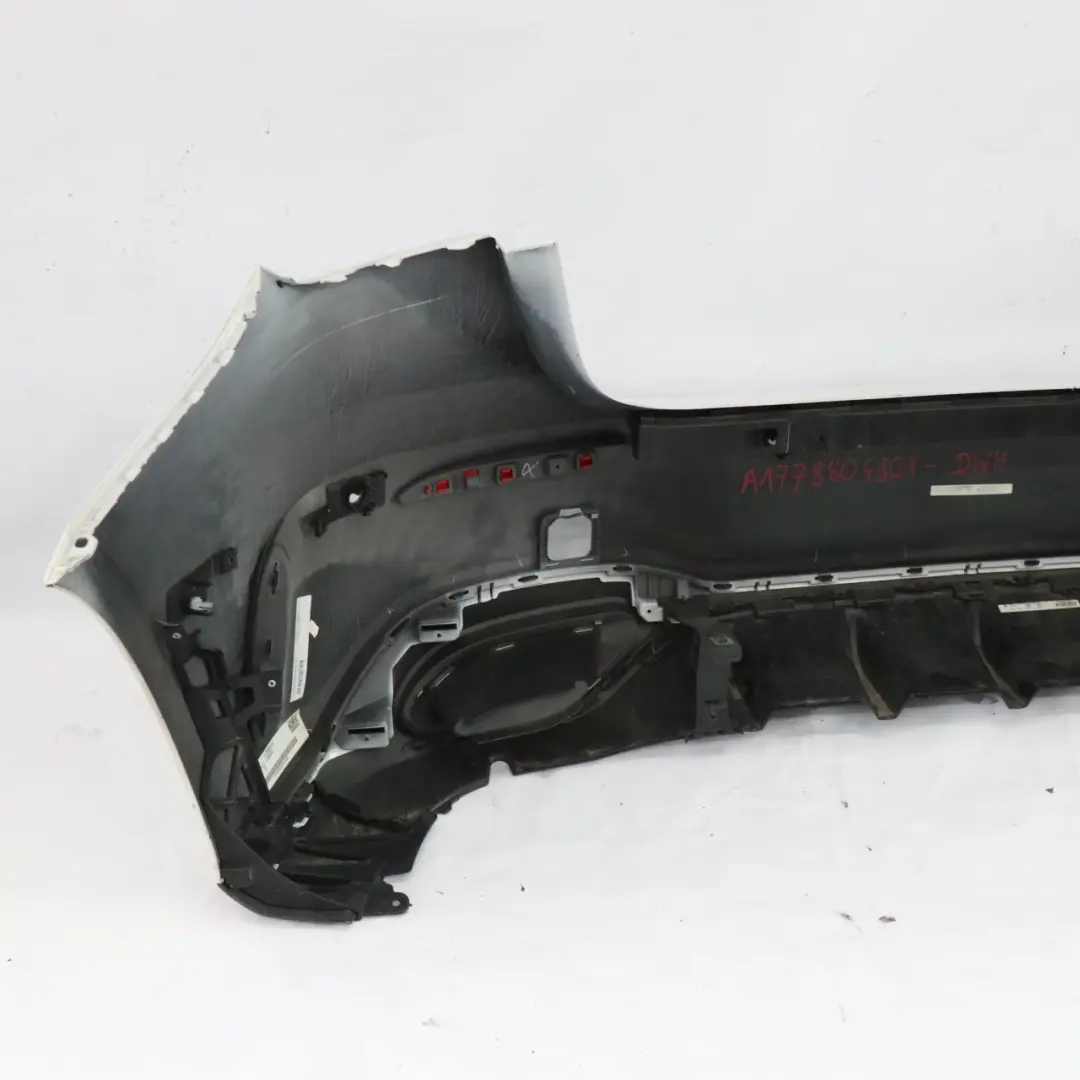 Bumper Rear AMG Trim Panel Covering Digital White - 144 to Mercedes W177 with Part number A1778804801 Mercedes W177 Bumper Rear AMG Trim Panel Covering Digital White - 144 - SKU A1778804801-DWH - Part number A1778804801