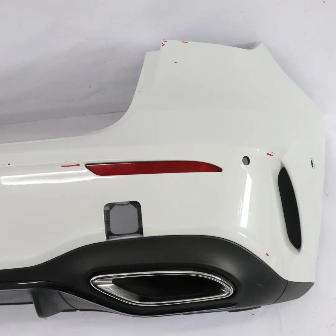 Bumper Rear AMG Trim Panel Covering Digital White - 144 to Mercedes W177 with Part number A1778804801 Mercedes W177 Bumper Rear AMG Trim Panel Covering Digital White - 144 - SKU A1778804801-DWH - Part number A1778804801