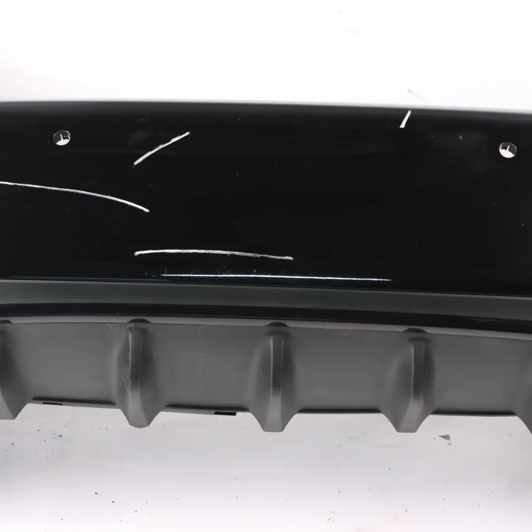 Bumper Rear AMG Trim Panel Covering Kosmos Black Metallic - 191 to Mercedes W177 with Part number A1778804801 Mercedes W177 Bumper Rear AMG Trim Panel Covering Kosmos Black Metallic - 191 - SKU A1778804801-KB - Part number A1778804801