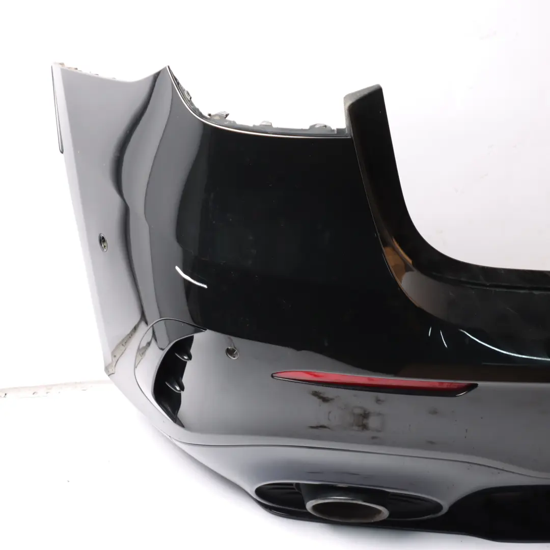 Bumper Rear AMG Trim Panel Covering Kosmos Black - 191 to Mercedes W177 with Part number A1778809604 Mercedes W177 Bumper Rear AMG Trim Panel Covering Kosmos Black - 191 - SKU A1778809604-KB - Part number A1778809604