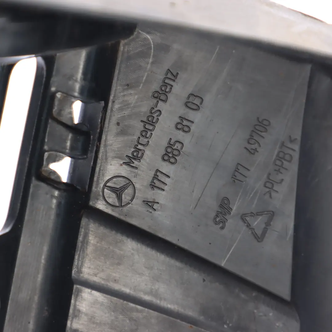 Bumper Guide Left N/S Mount Bracket to Mercedes W177 Saloon AMG Rear with Part number A1778858103 Mercedes W177 Saloon AMG Rear Bumper Guide Left N/S Mount Bracket - SKU A1778858103 - Part number A1778858103