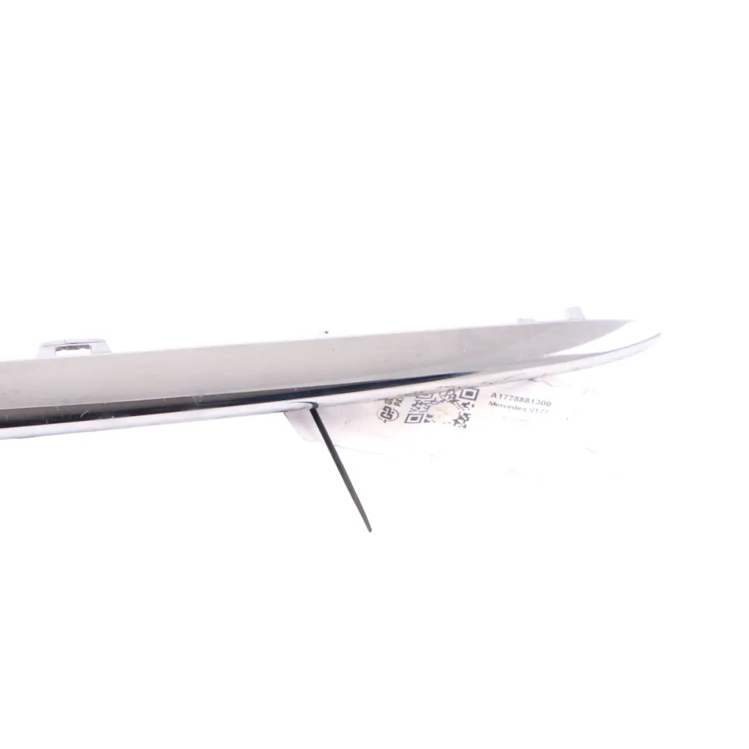 Listwa Nakładka Panel Grilla Lewy Przód Chrom do Mercedes C118 W177 W247 o numerze A1778881300 Mercedes C118 W177 W247 Listwa Nakładka Panel Grilla Lewy Przód Chrom - SKU A1778881300 - Numer Części A1778881300