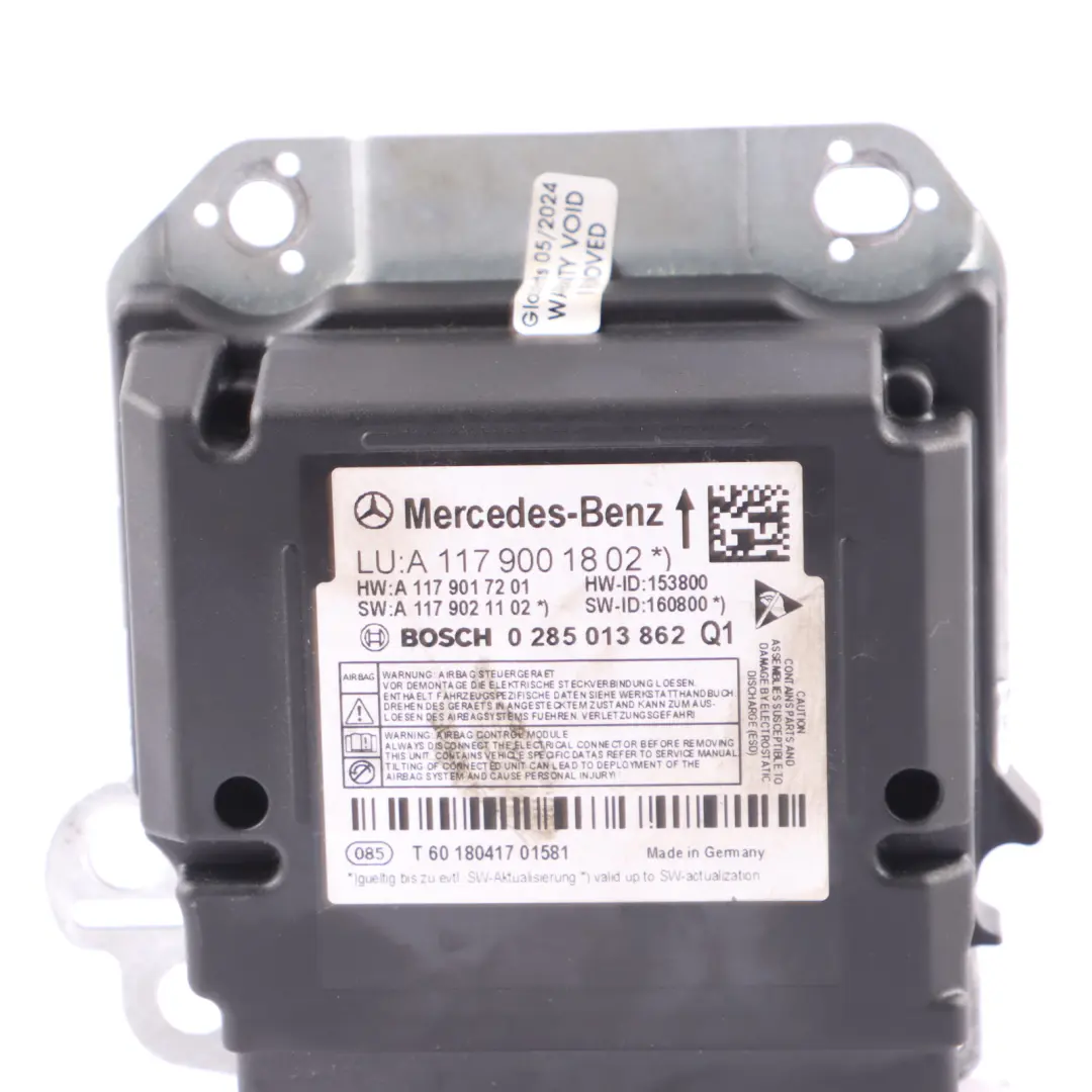 Safety Module Mercedes W177 SRS Safety Systems Control Unit Bosch to with Part number A1779001802 Safety Module Mercedes W177 SRS Safety Systems Control Unit Bosch - SKU A1779001802 - Part number A1779001802