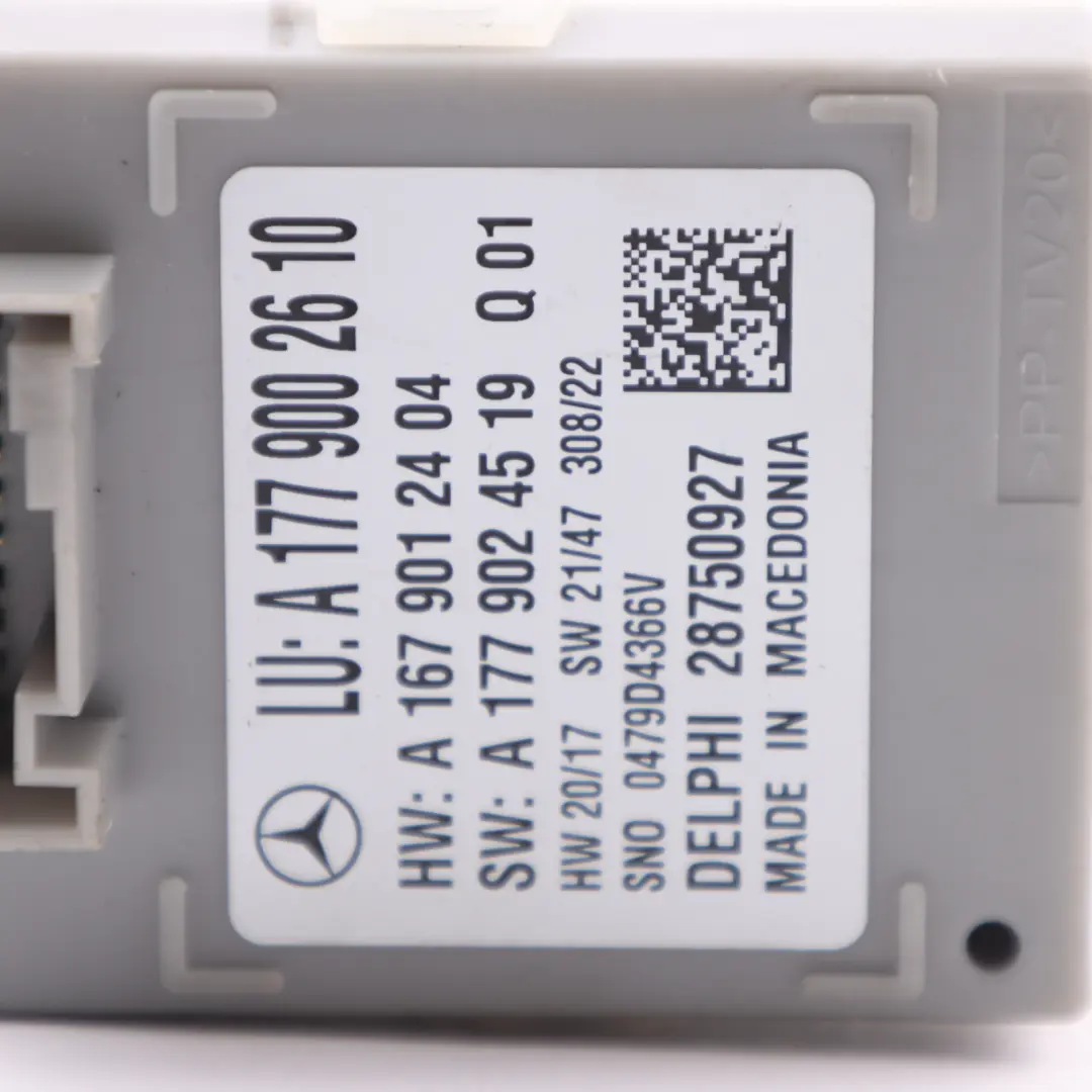Ambient Lighting Control Module Unit ECU to Mercedes W177 with Part number A1779002610 Mercedes W177 Ambient Lighting Control Module Unit ECU - SKU A1779002610 - Part number A1779002610