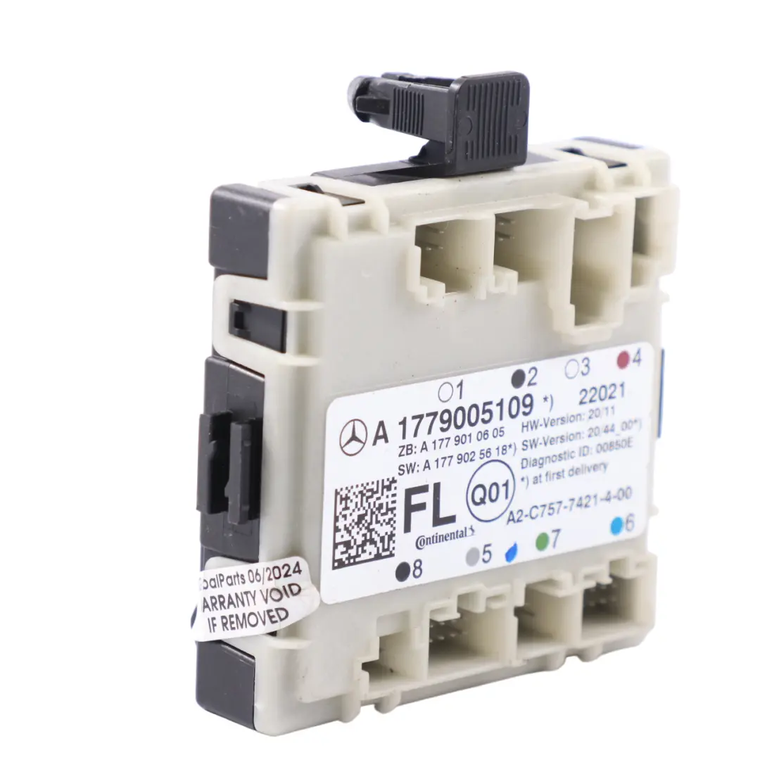  Modulo porta Mercedes C118 H243 Controllo porta anteriore sinistra A1779005409 - SKU A1779005109 - Numero di parte A1779005109