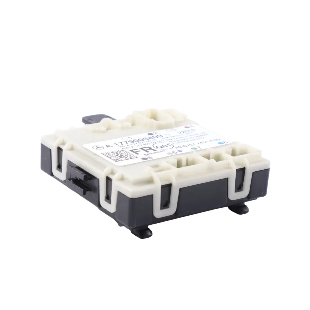 Módulo puerta Mercedes C118 H243 Control puerta delantera derecha para con número de pieza A1779005409 Módulo puerta Mercedes C118 H243 Control puerta delantera derecha - SKU A1779005409 - Número de pieza A1779005409