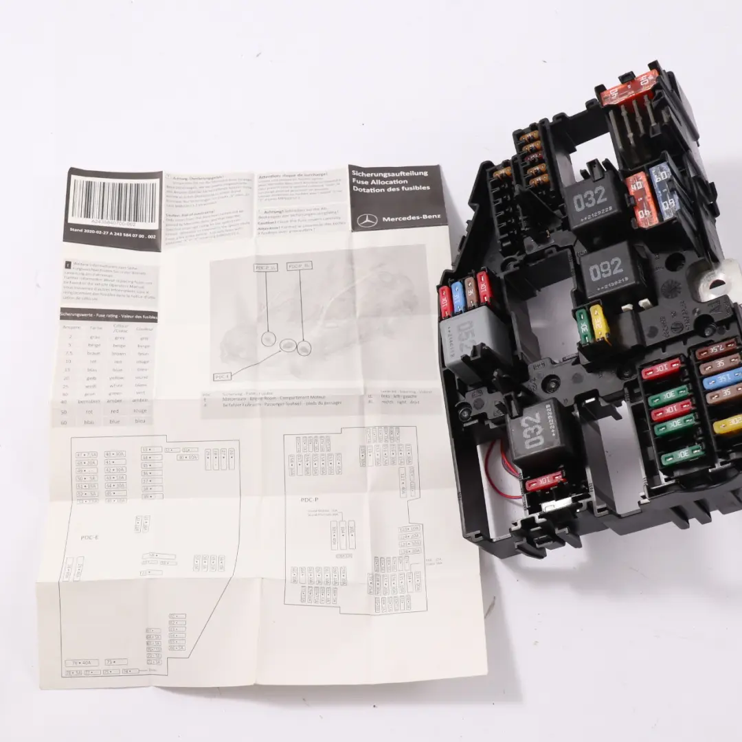  Caja fusibles Mercedes W177 W247 Relé Módulo unidad control motor - SKU A1779069601-1 - Número de pieza A1779069601