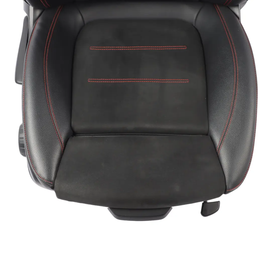 Front Seat Right O/S Fabric Imitation Leather Black Red Threads to Mercedes W177 with Part number A1779108001 Mercedes W177 Front Seat Right O/S Fabric Imitation Leather Black Red Threads - SKU A1779108001-1 - Part number A1779108001