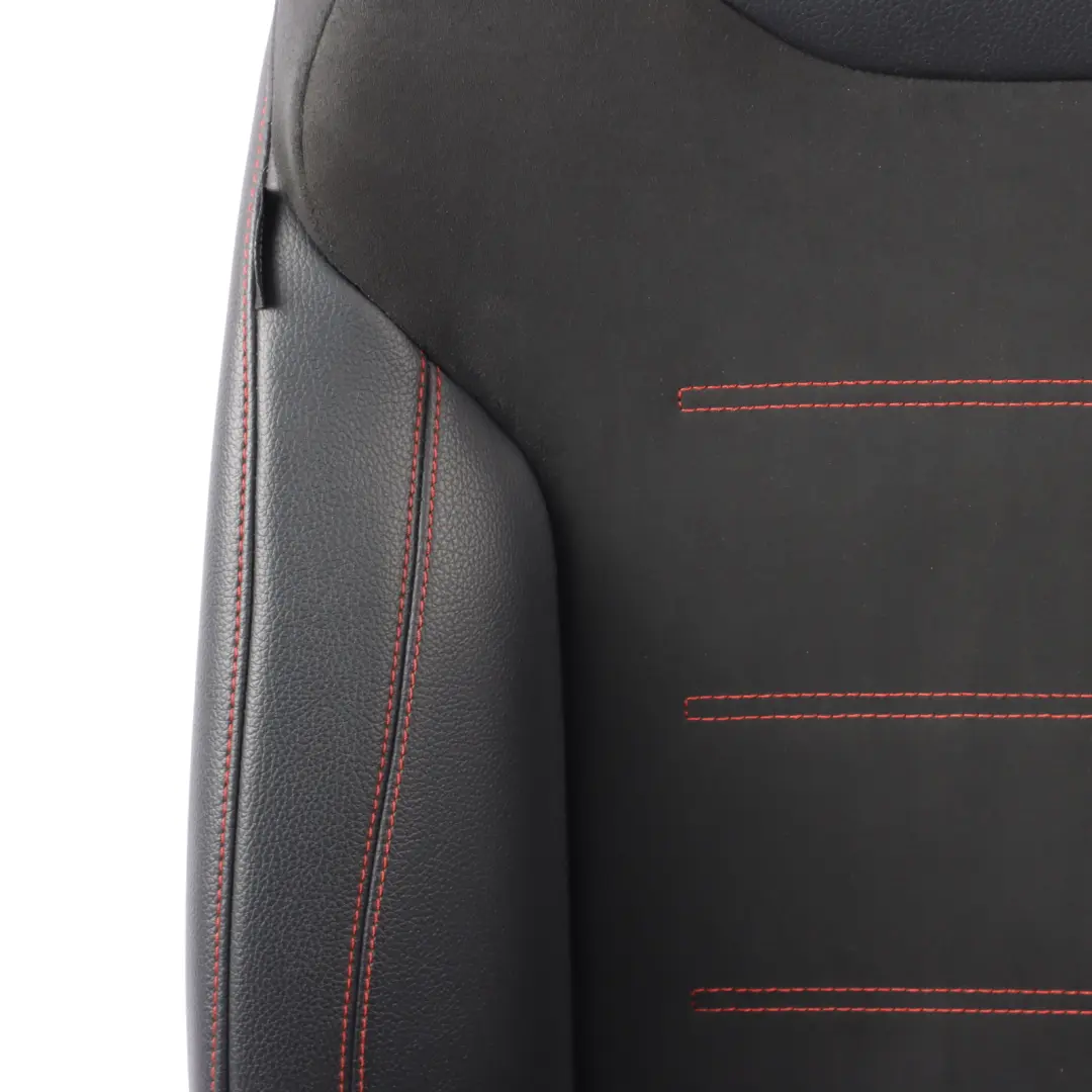 Front Seat Right O/S Fabric Imitation Leather Black Red Threads to Mercedes W177 with Part number A1779108001 Mercedes W177 Front Seat Right O/S Fabric Imitation Leather Black Red Threads - SKU A1779108001-1 - Part number A1779108001