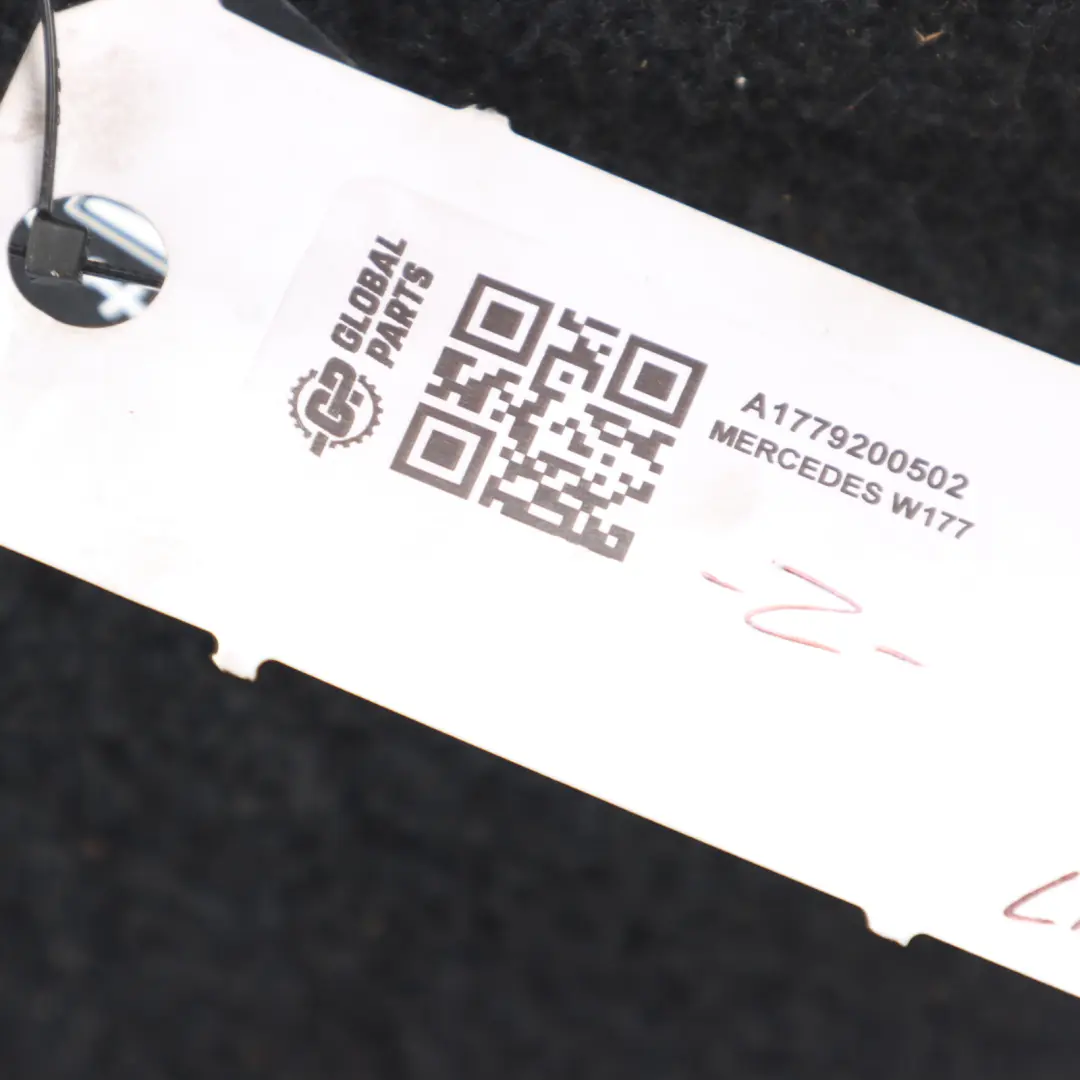 Backrest Mercedes C118 W177 Rear Left N/S Leather Black Red AMG Performance to Seat with Part number A1779200502 Seat Backrest Mercedes C118 W177 Rear Left N/S Leather Black Red AMG Performance - SKU A1779200502 - Part number A1779200502