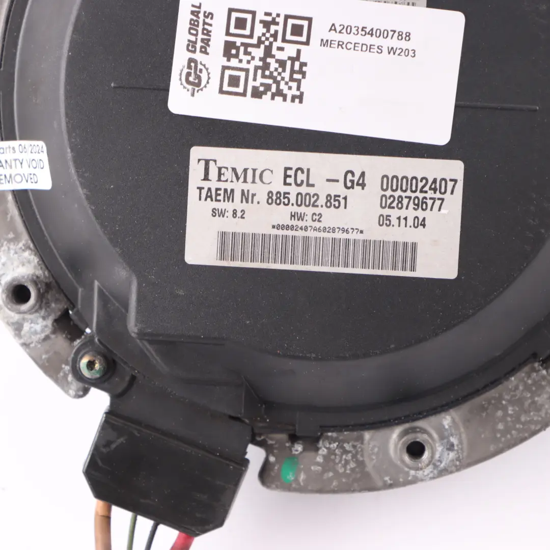  Fan Mercedes W203 Engine Cooling Radiator Blower Fan Motor 600W - SKU A2035400788 - Part number A2035400788