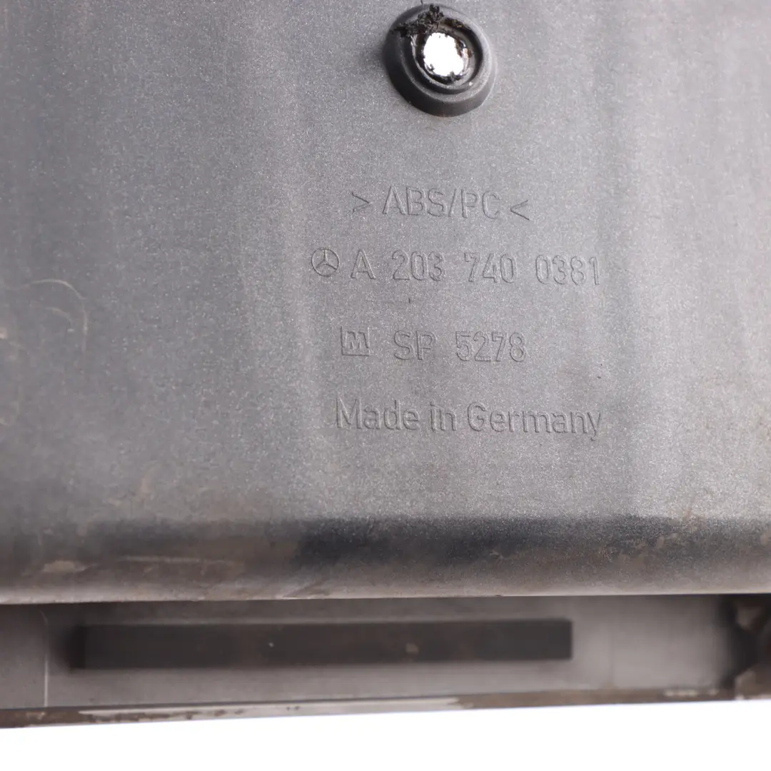 Mercedes S203 Estate Tailgate Trim Number Plate Trunk Iridium Silver - 775 - SKU A2037400381-IRS - Part number A2037400381