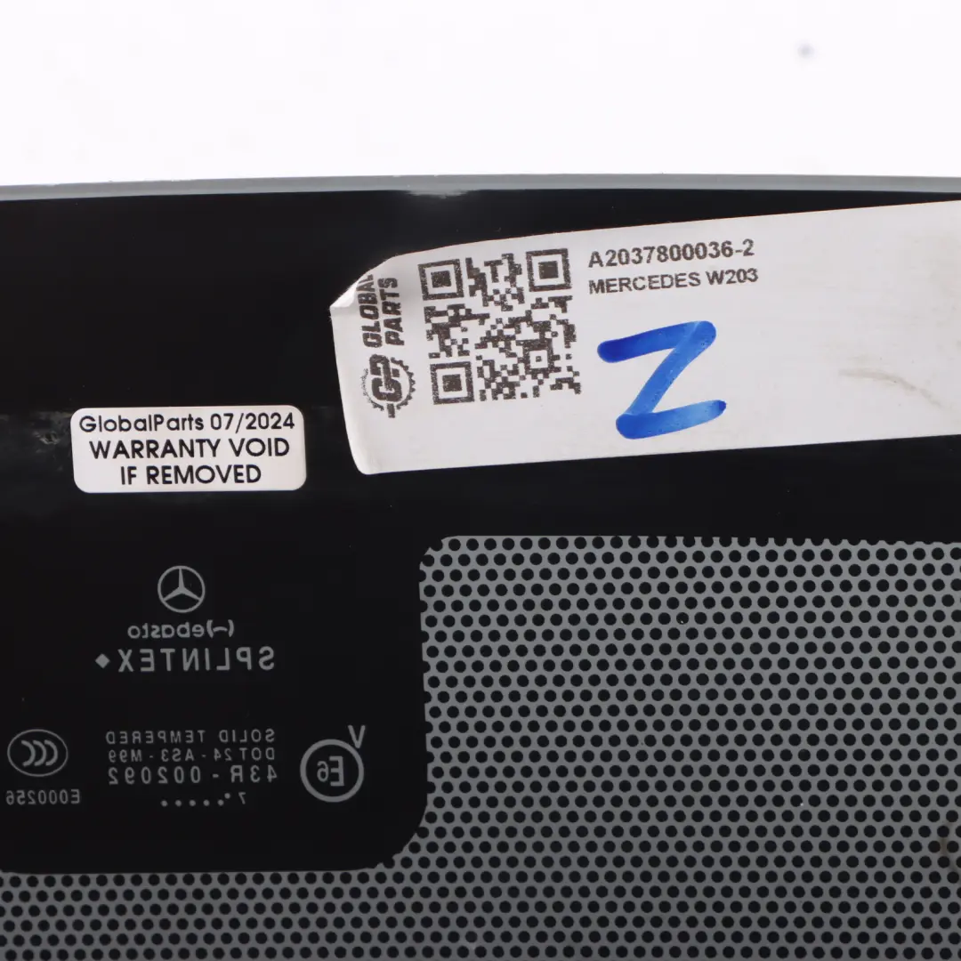 Panoramic SunRoof Front Glass Panel Guide Deflector AS3 to Mercedes CL203 W203 CLC with Part number A2037800036 Mercedes CL203 W203 CLC Panoramic SunRoof Front Glass Panel Guide Deflector AS3 - SKU A2037800036-2 - Part number A2037800036