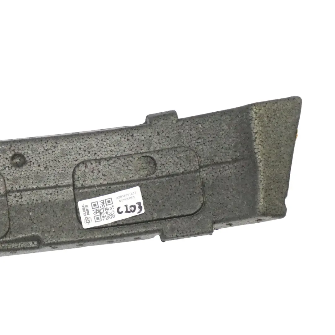Mercedes C203 Coupé parachoques trasero absorción impactos espuma - SKU A2038851437 - Número de pieza A2038851437