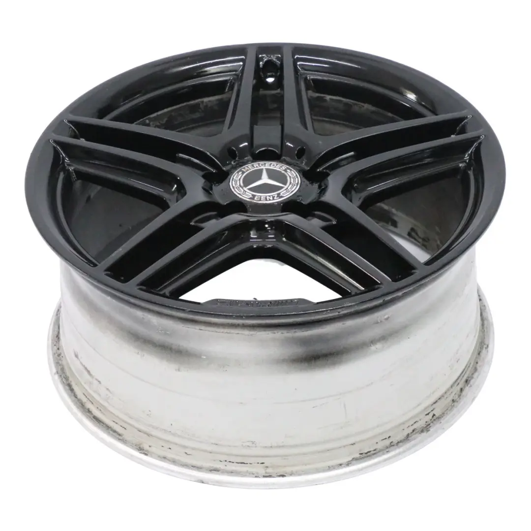 5-Double Spoke Wheel Alloy Rim 18" ET:50 8J Mercedes W204 AMG Black - SKU A2044014102-2 - Part number A2044014102
