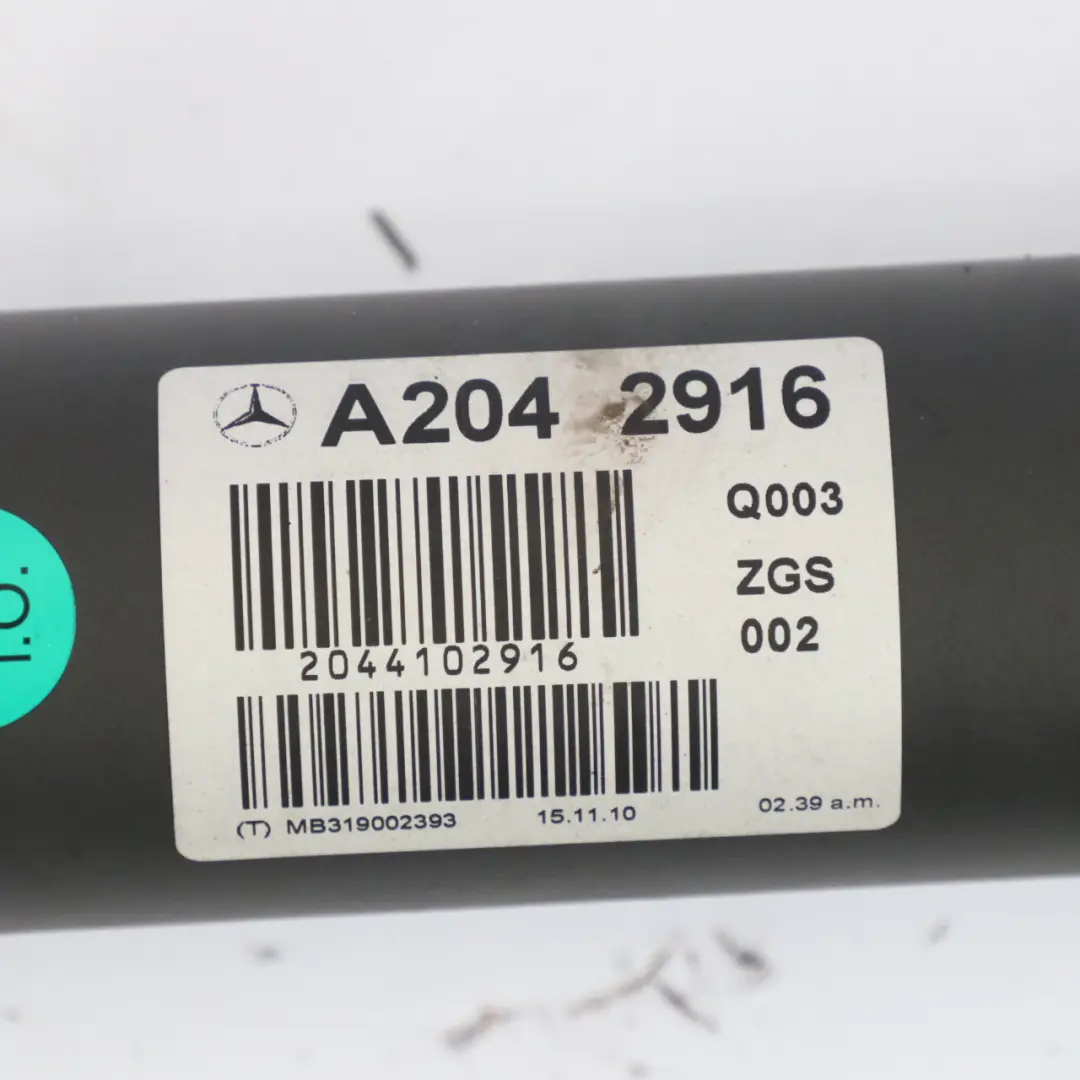 Propshaft Drive Shaft Automatic Transmission to Mercedes C207 with Part number A2044102916 Mercedes C207 Propshaft Drive Shaft Automatic Transmission - SKU A2044102916 - Part number A2044102916