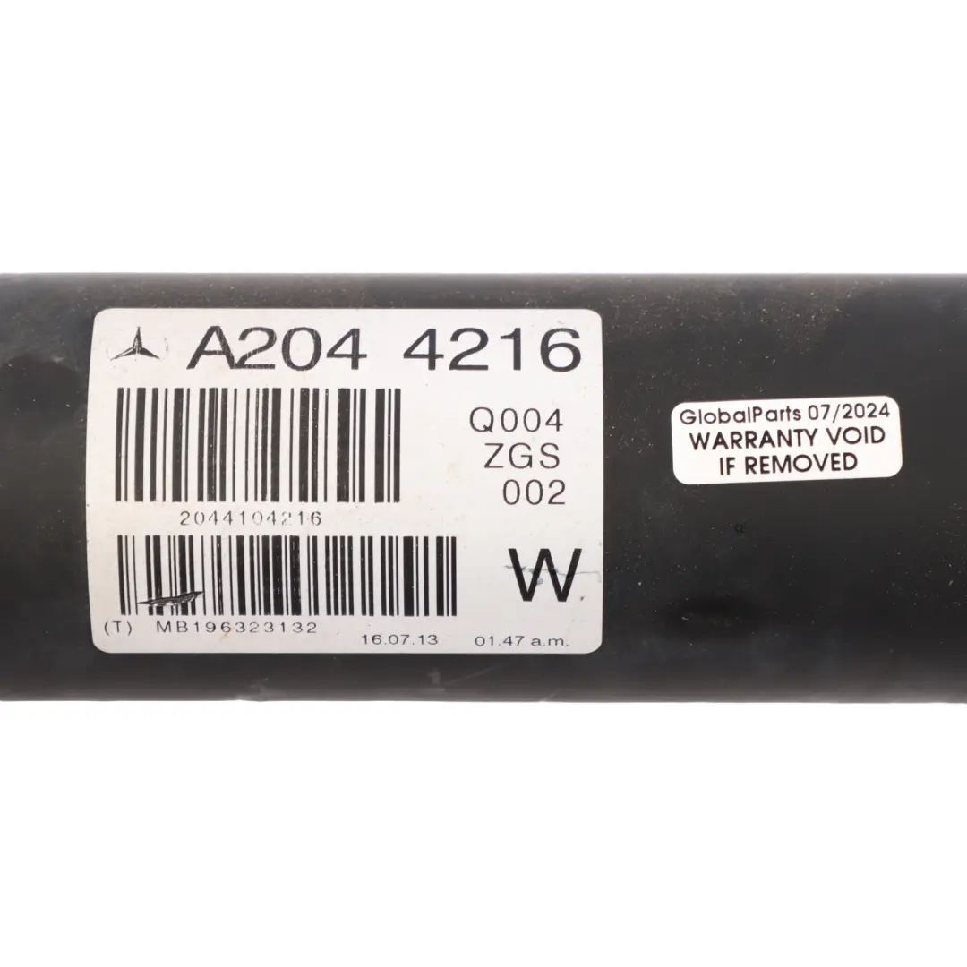 Mercedes W204 OM651 Propshaft Drive Prop Shaft Manual Transmission - SKU A2044104216 - Part number A2044104216