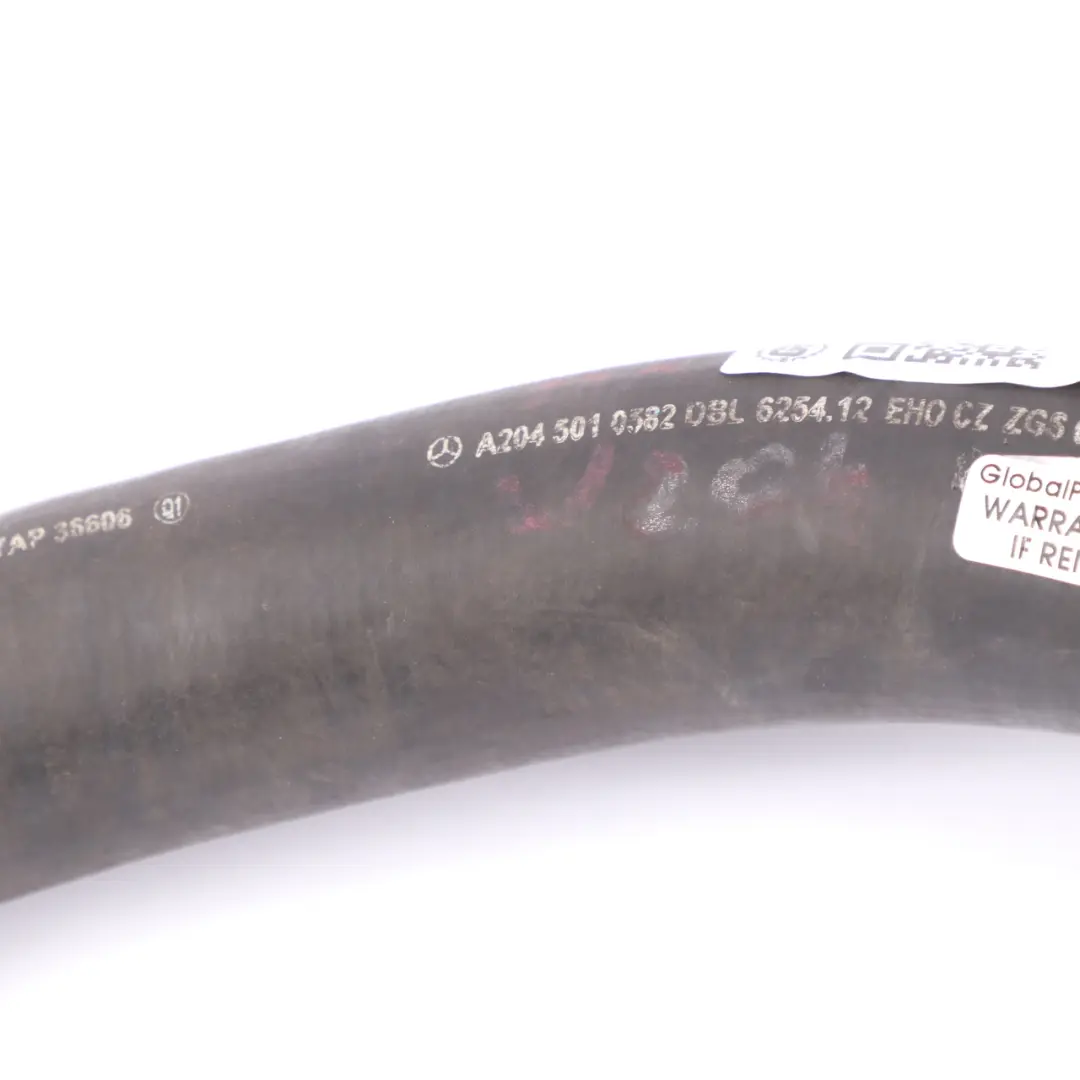 Coolant Hose Mercedes W204 W207 Petrol OM272 Left N/S Radiator Line to with Part number A2045010382 Coolant Hose Mercedes W204 W207 Petrol OM272 Left N/S Radiator Line - SKU A2045010382-1 - Part number A2045010382