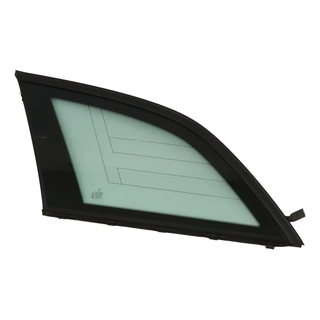 Quarto finestra laterale vetro vetro posteriore sinistro vetri AS2 per Mercedes S204 con numero di parte A2046707712 Mercedes S204 Quarto finestra laterale vetro vetro posteriore sinistro vetri AS2 - SKU A2046707712-1 - Numero di parte A2046707712