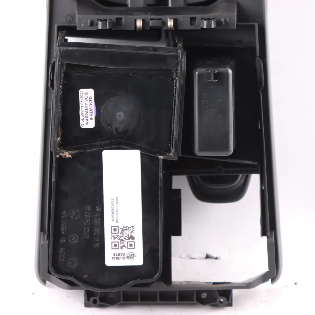 Centre Console Armrest Storage Trim Black Arm Rest to Mercedes W204 with Part number A2046803439 Mercedes W204 Centre Console Armrest Storage Trim Black Arm Rest - SKU rhd-A2046803439 - Part number A2046803439