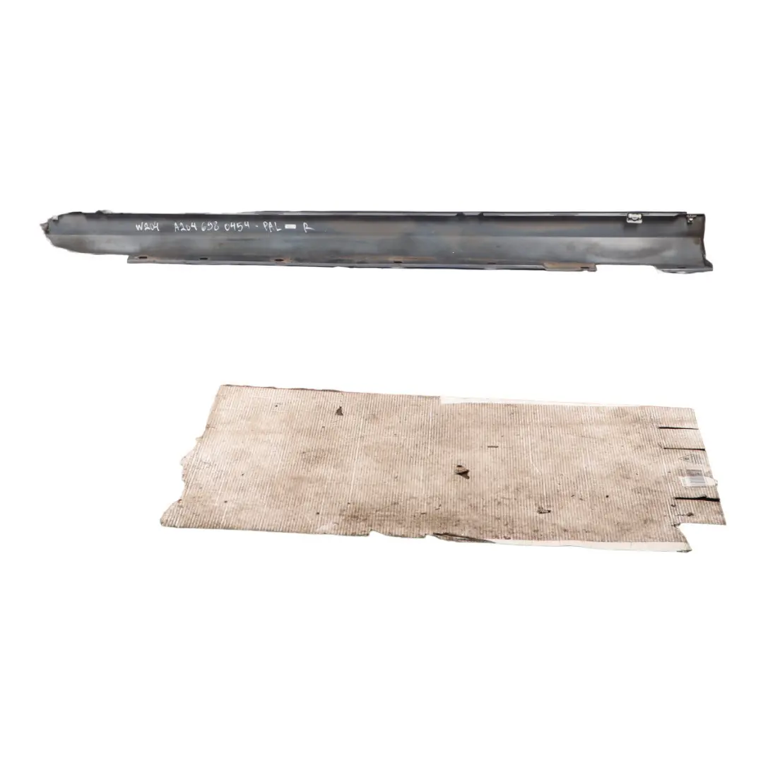 Side Skirt Door Sill Cover Right O/S Palladium Silver Metallic 792 to Mercedes W204 with Part number A2046980454 Mercedes W204 Side Skirt Door Sill Cover Right O/S Palladium Silver Metallic 792 - SKU A2046980454-PAL - Part number A2046980454
