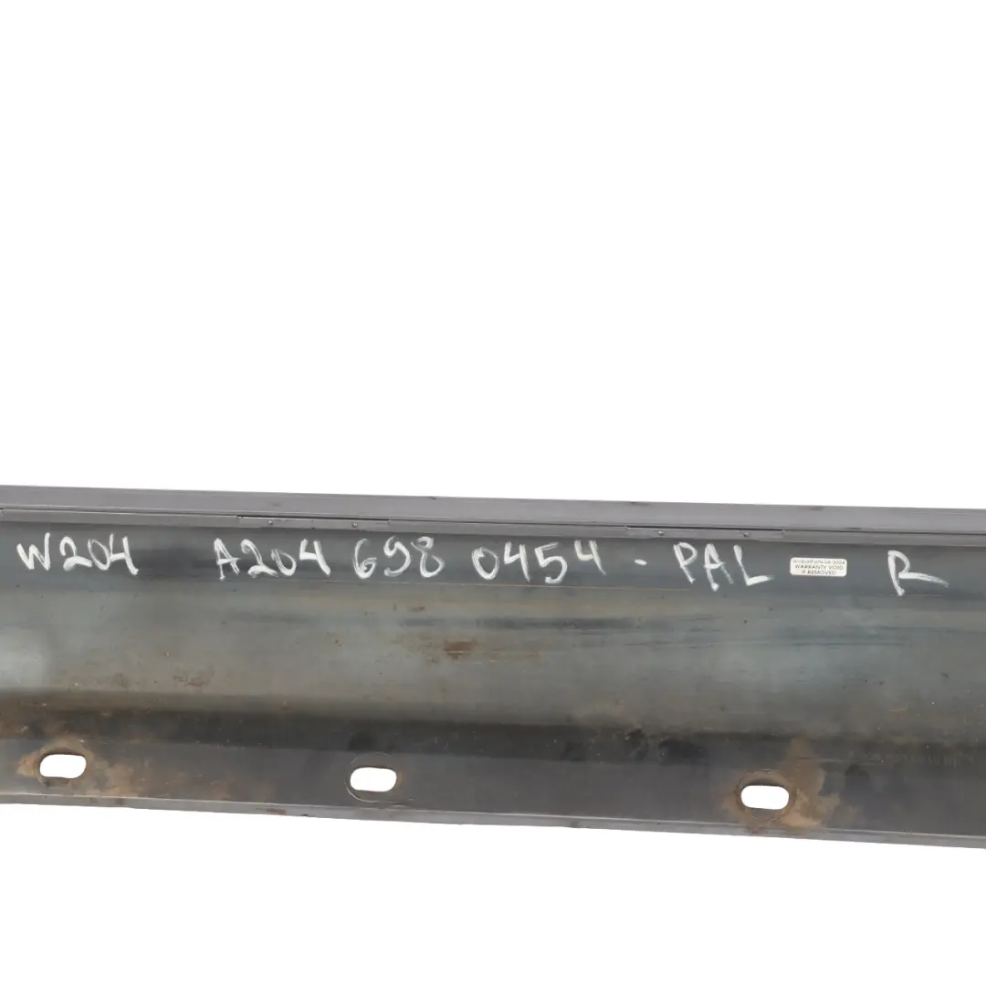Side Skirt Door Sill Cover Right O/S Palladium Silver Metallic 792 to Mercedes W204 with Part number A2046980454 Mercedes W204 Side Skirt Door Sill Cover Right O/S Palladium Silver Metallic 792 - SKU A2046980454-PAL - Part number A2046980454