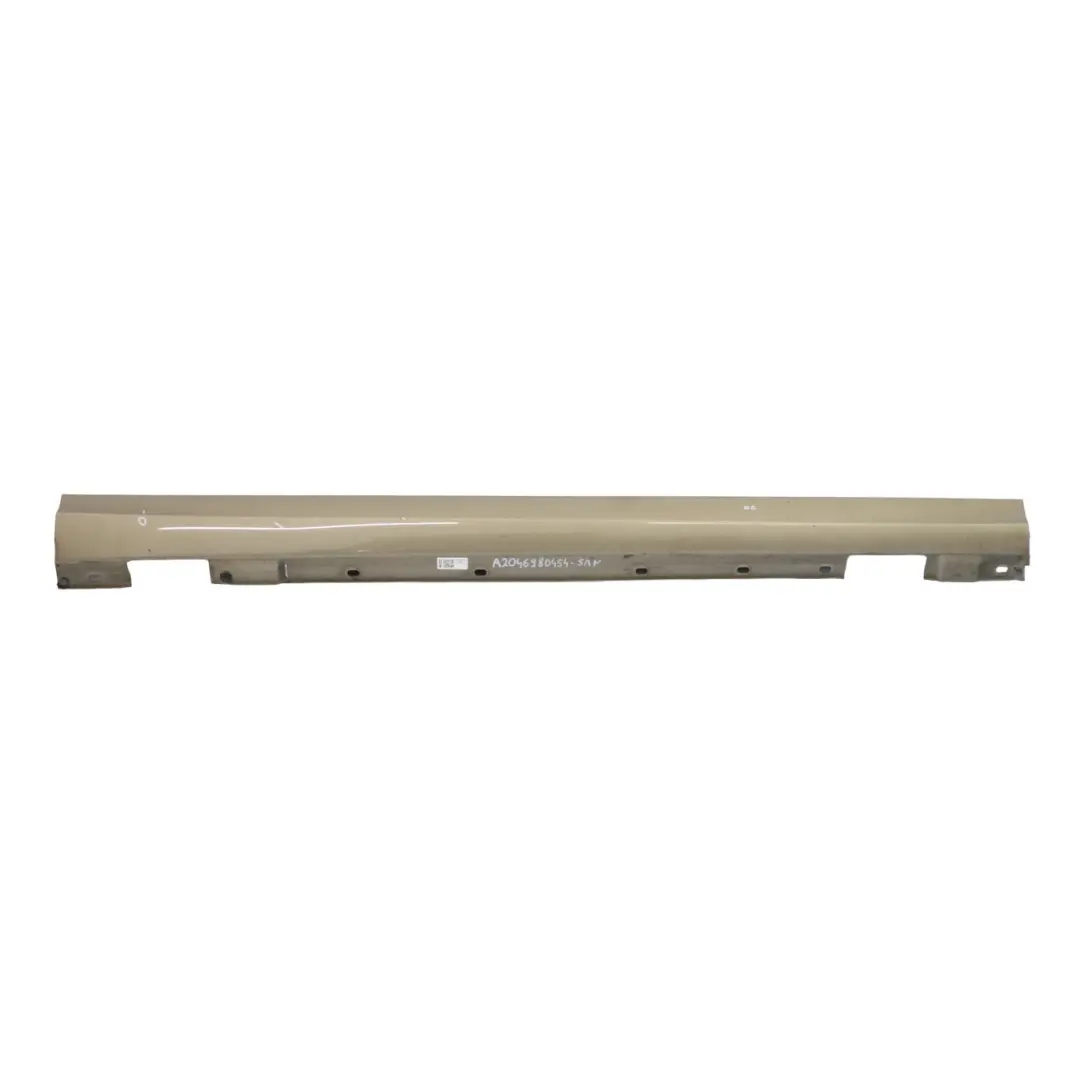 Mercedes W204 Side Skirt Door Sill Cover Right O/S Sanidine Beige - 798 - SKU A2046980454-SAN - Part number A2046980454