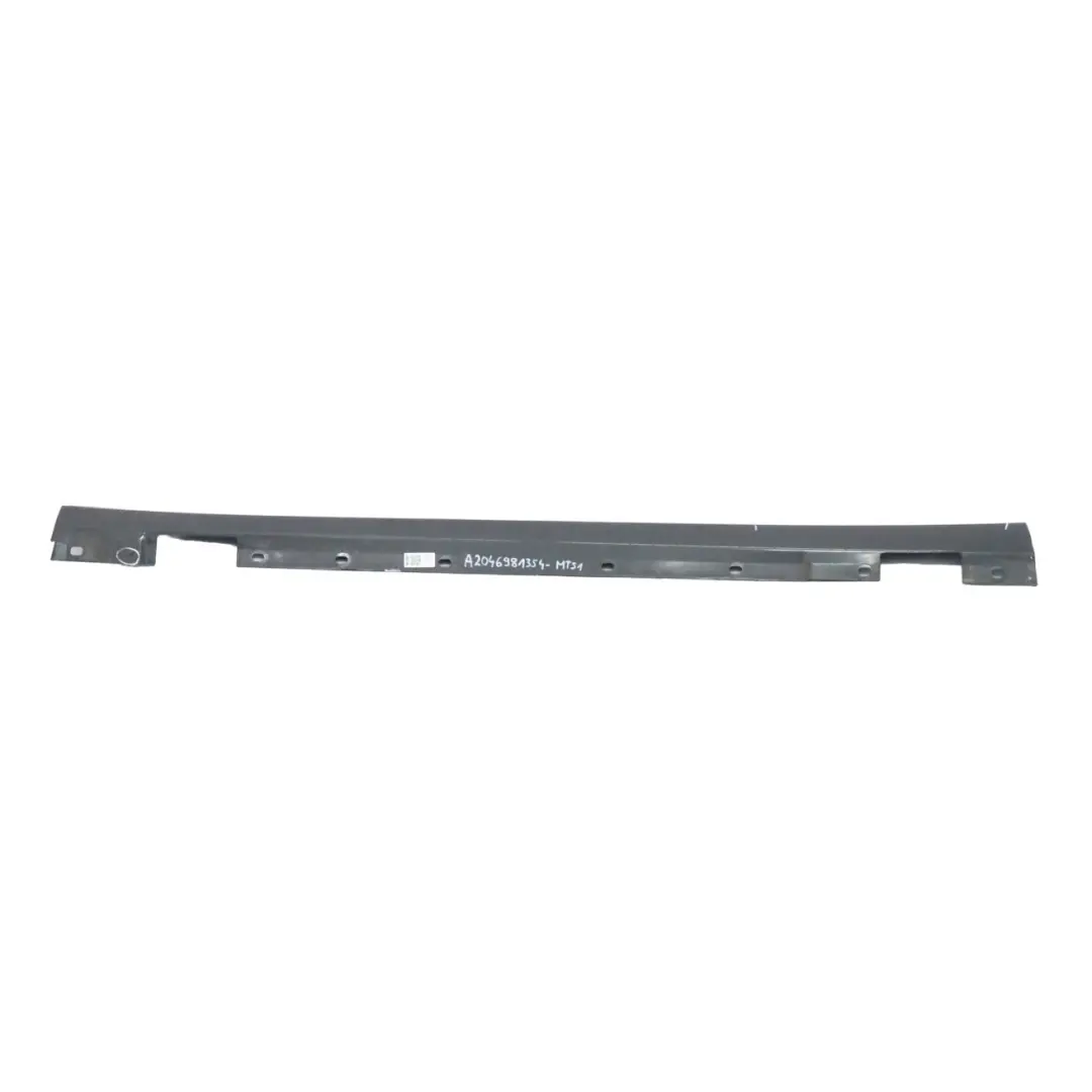 Mercedes W204 Faldón Lateral Cubre Umbral Izquierdo Magnetite Black - 183 - SKU A2046981354-MTS1 - Número de pieza A2046981354