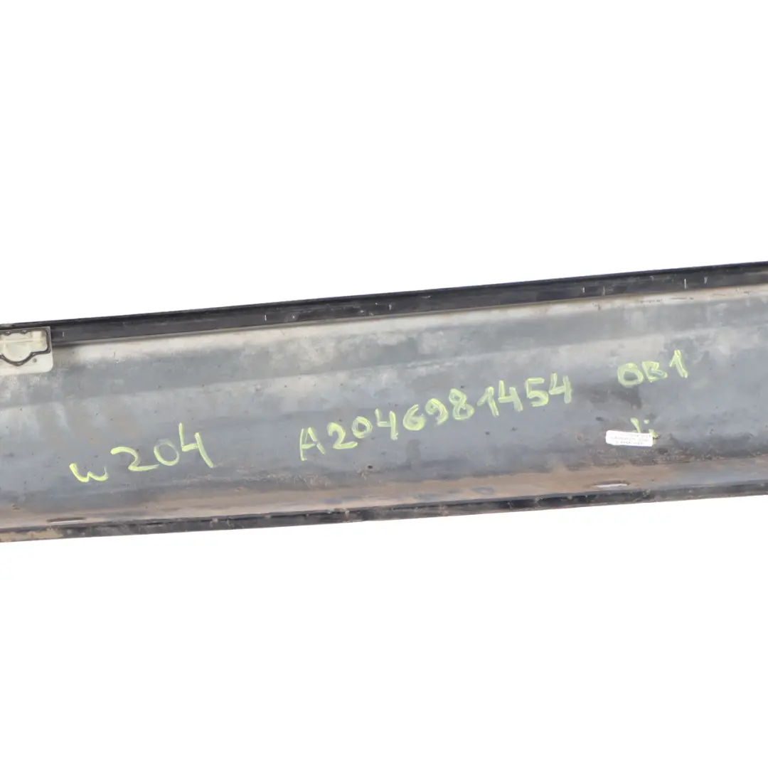Side Skirt Cover Door Sill Panel Right O/S Obsidian Black - 197 to Mercedes W204 with Part number A2046981454 Mercedes W204 Side Skirt Cover Door Sill Panel Right O/S Obsidian Black - 197 - SKU A2046981454-OB1 - Part number A2046981454