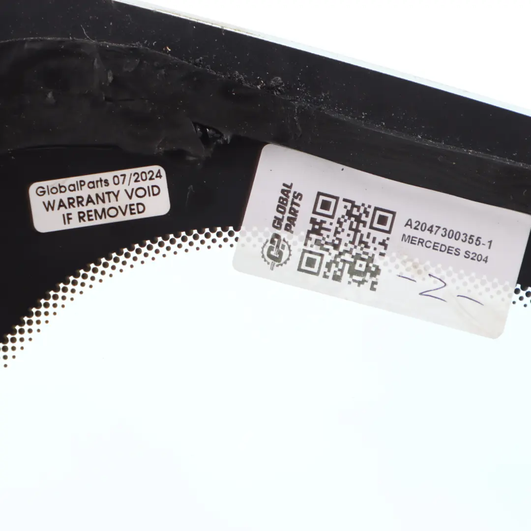 Mercedes S204 Estate Window Glass Rear Left N/S Door Side Green AS2 - SKU A2047300355-1 - Part number A2047300355