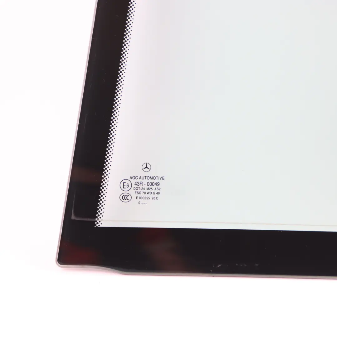 Mercedes S204 Estate Window Glass Rear Left N/S Door Side Green AS2 - SKU A2047300355-1 - Part number A2047300355