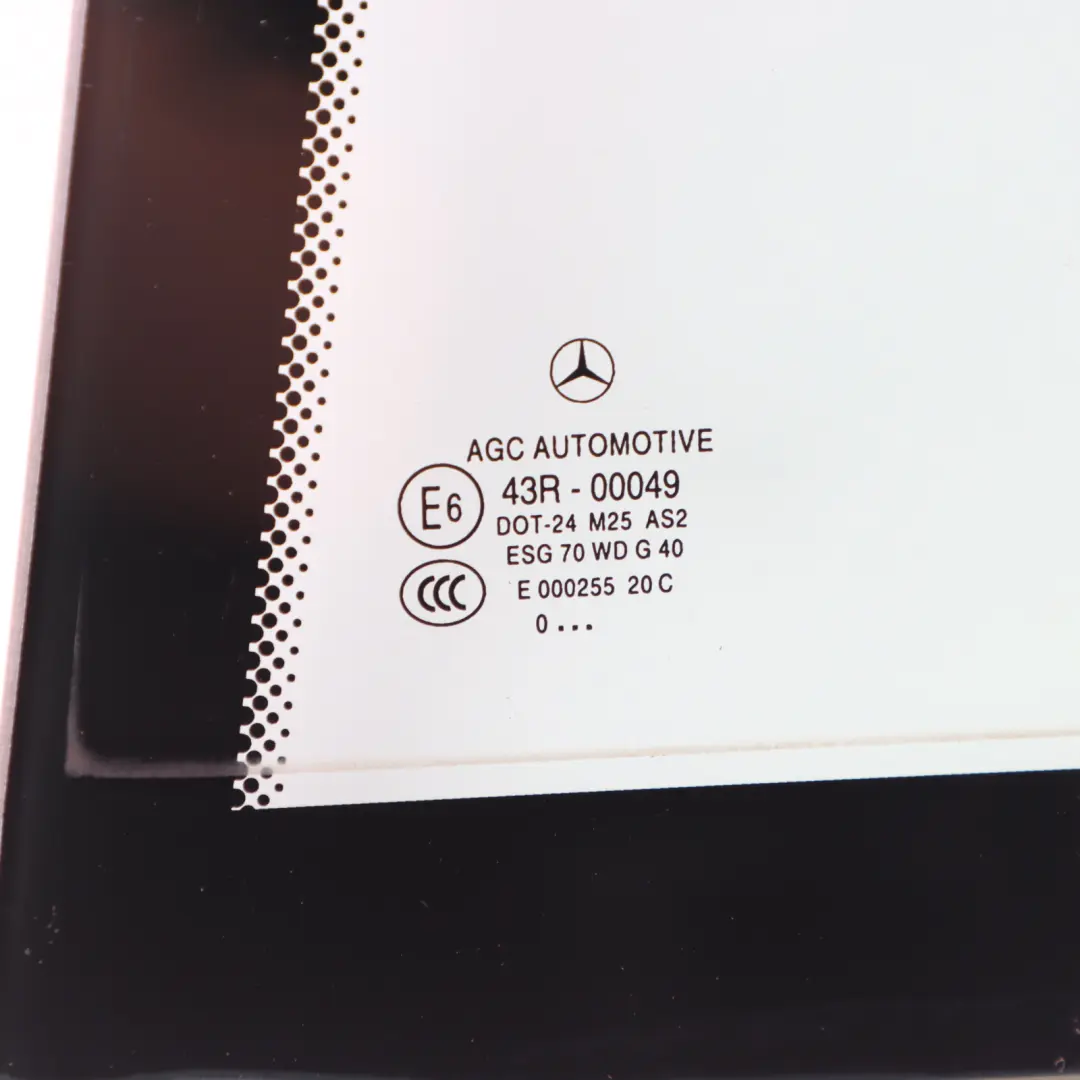 Window Glass Rear Left N/S Door Side Green AS2 to Mercedes S204 Estate with Part number A2047300355 Mercedes S204 Estate Window Glass Rear Left N/S Door Side Green AS2 - SKU A2047300355-1 - Part number A2047300355