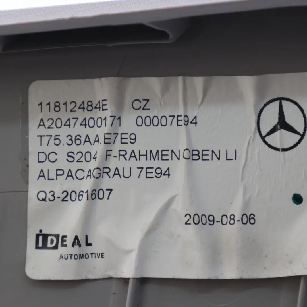 Mercedes S204 Maletero Cubremaletero Panel Trasero Izquierdo - SKU A2047400171-1 - Número de pieza A2047400171