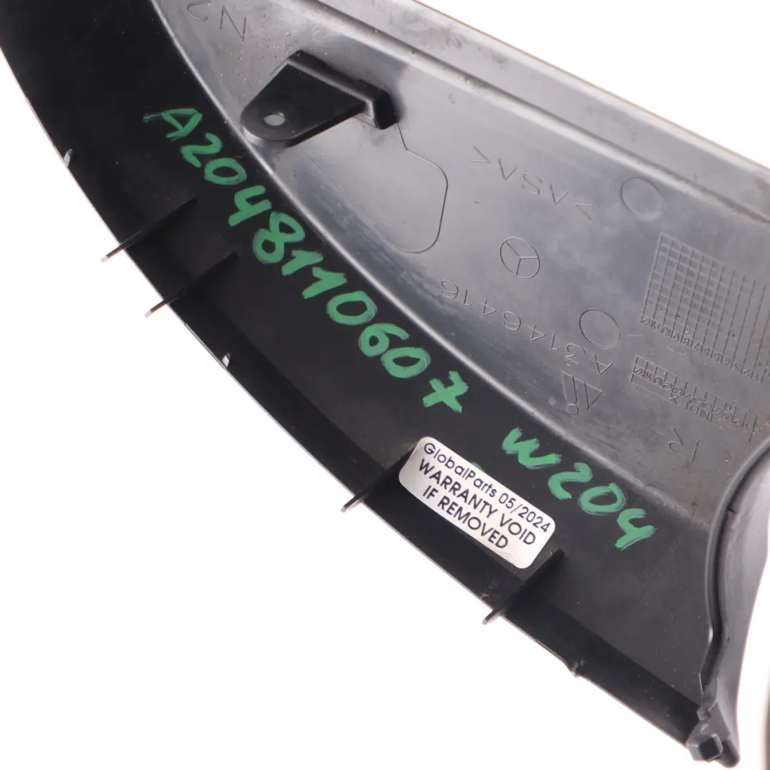 Mercedes W204 Carcasa Espejo Retrovisor Derecho Inferior Imprimado - SKU A2048110607 - Número de pieza A2048110607