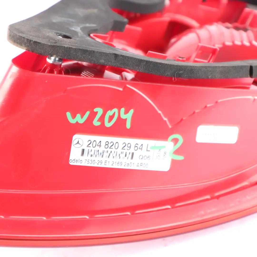 Luz Trasera Panel Lateral Izquierdo para Mercedes W204 con número de pieza A2048202964 Mercedes W204 Luz Trasera Panel Lateral Izquierdo - SKU A2048202964-2 - Número de pieza A2048202964