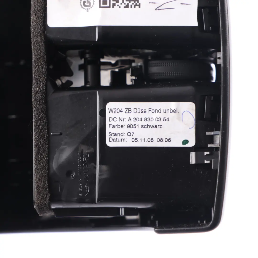 Vent Mercedes W204 W207 Centre Console Rear Nozzle Grille Black to Air with Part number A2048300354 Air Vent Mercedes W204 W207 Centre Console Rear Nozzle Grille Black - SKU A2048300354-2 - Part number A2048300354