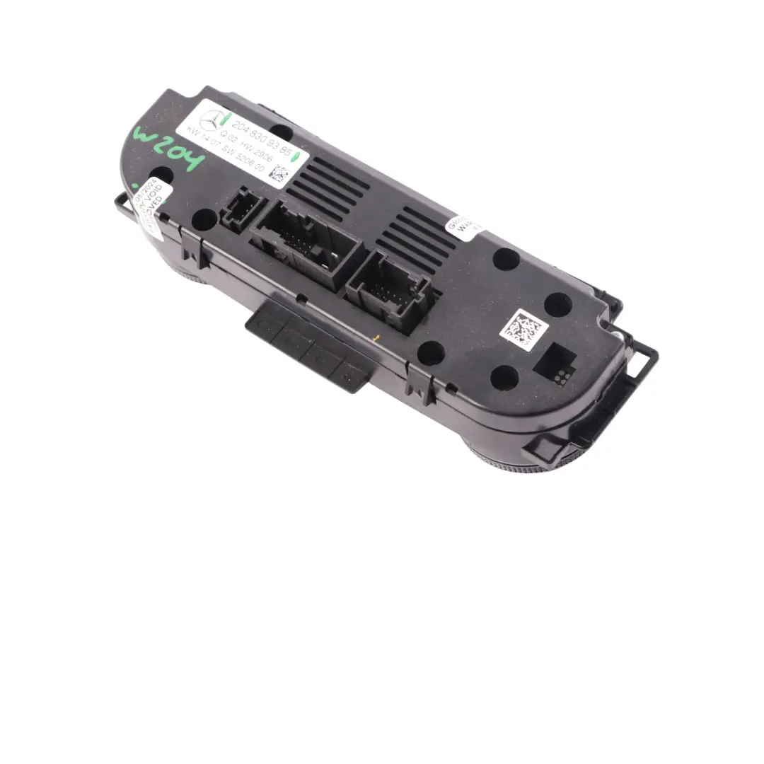 Mercedes W204 A/C condizionamento d'aria Modulo pannello controllo - SKU A2048309385 - Numero di parte A2048309385