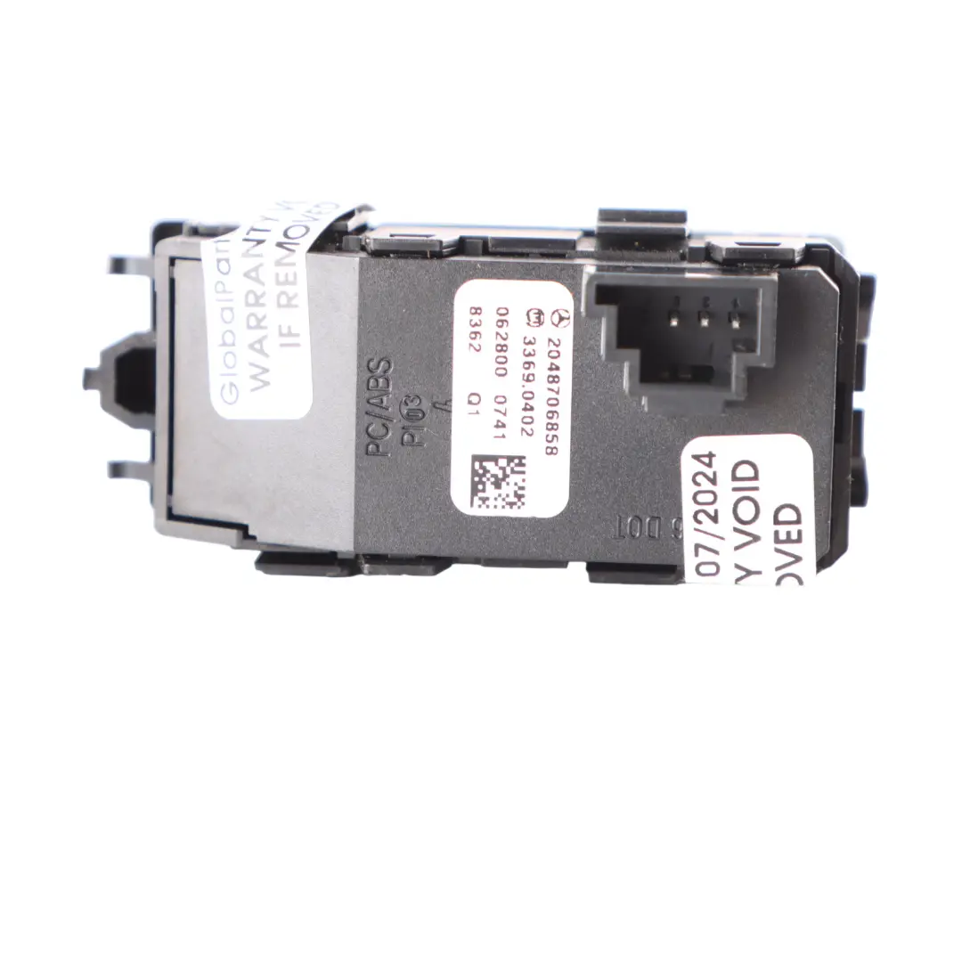 Mercedes W204 Warnblinkanlage ESP Schalter Schaltereinheit - SKU A2048706858 - Teilenummer A2048706858