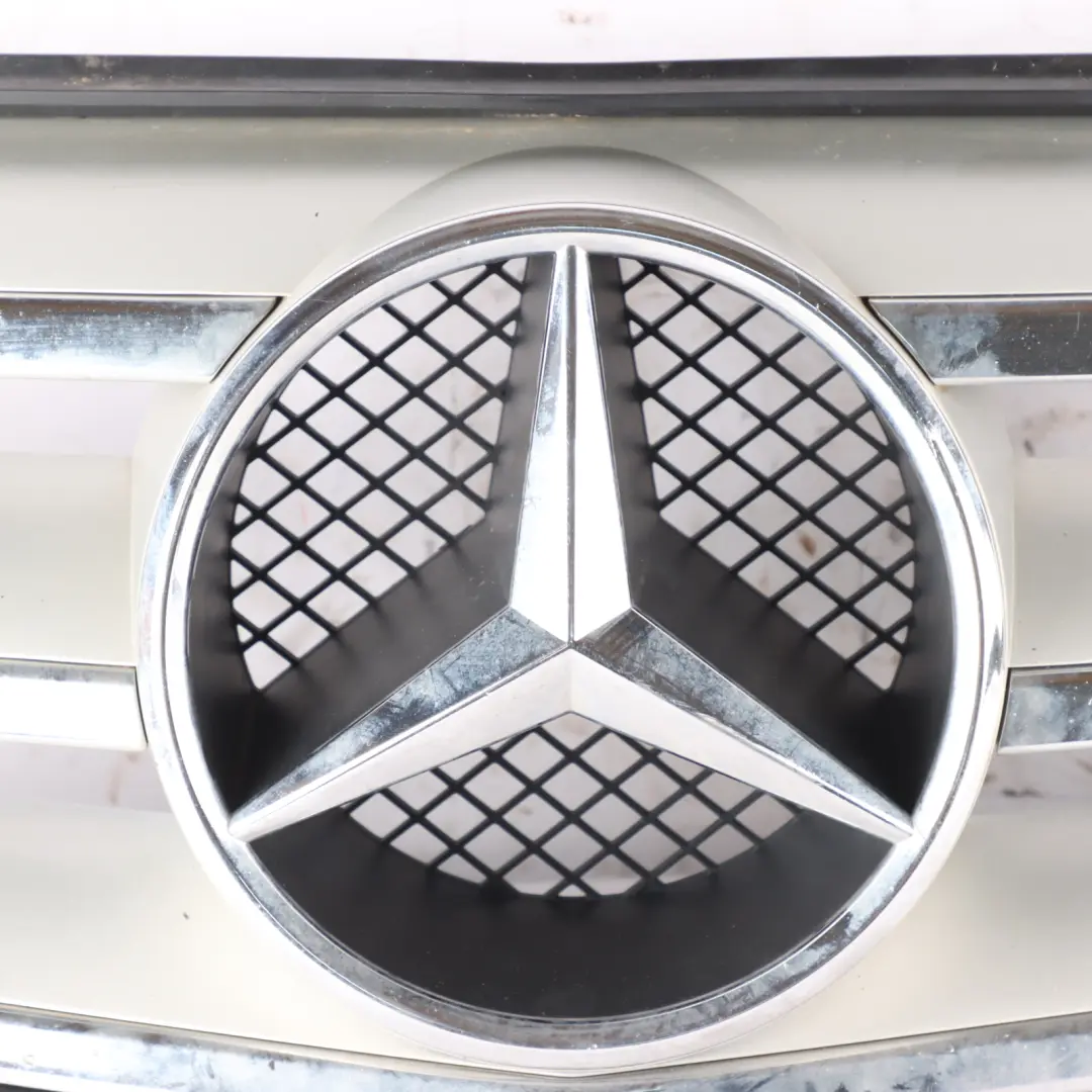 Hood Bonnet Grille Front Radiator Beam Trim Panel White Chrome to Mercedes C204 with Part number A2048802083 Mercedes C204 Hood Bonnet Grille Front Radiator Beam Trim Panel White Chrome - SKU A2048802083-2 - Part number A2048802083