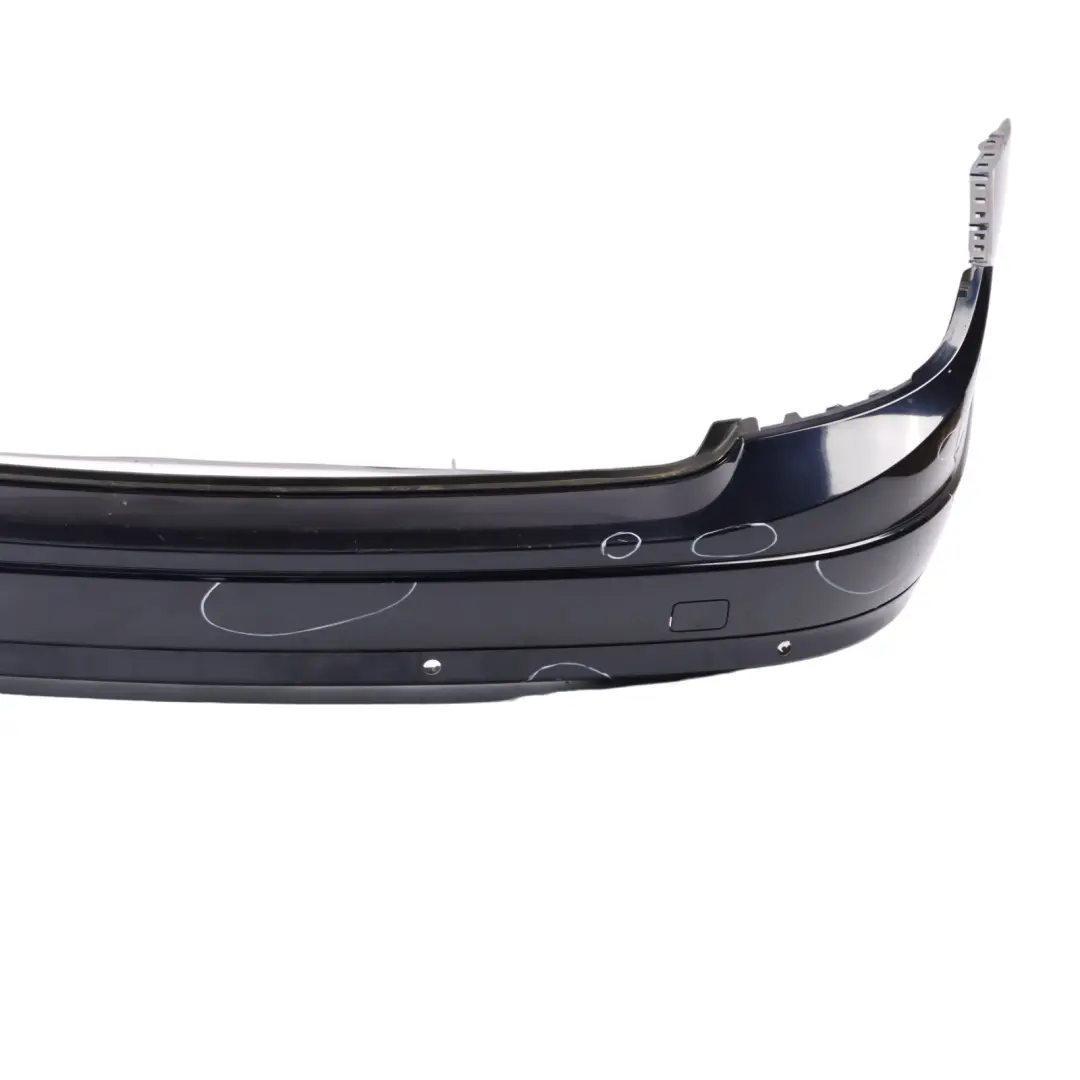 Bumper Trim Panel Cover Tanzanite Blue Metallic - 359 to Mercedes S204 Rear with Part number A2048802840 Mercedes S204 Rear Bumper Trim Panel Cover Tanzanite Blue Metallic - 359 - SKU A2048802840-TB - Part number A2048802840