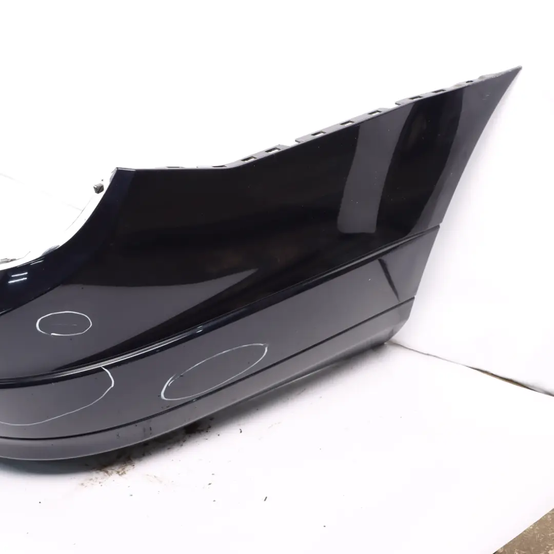 Bumper Trim Panel Cover Tanzanite Blue Metallic - 359 to Mercedes S204 Rear with Part number A2048802840 Mercedes S204 Rear Bumper Trim Panel Cover Tanzanite Blue Metallic - 359 - SKU A2048802840-TB - Part number A2048802840