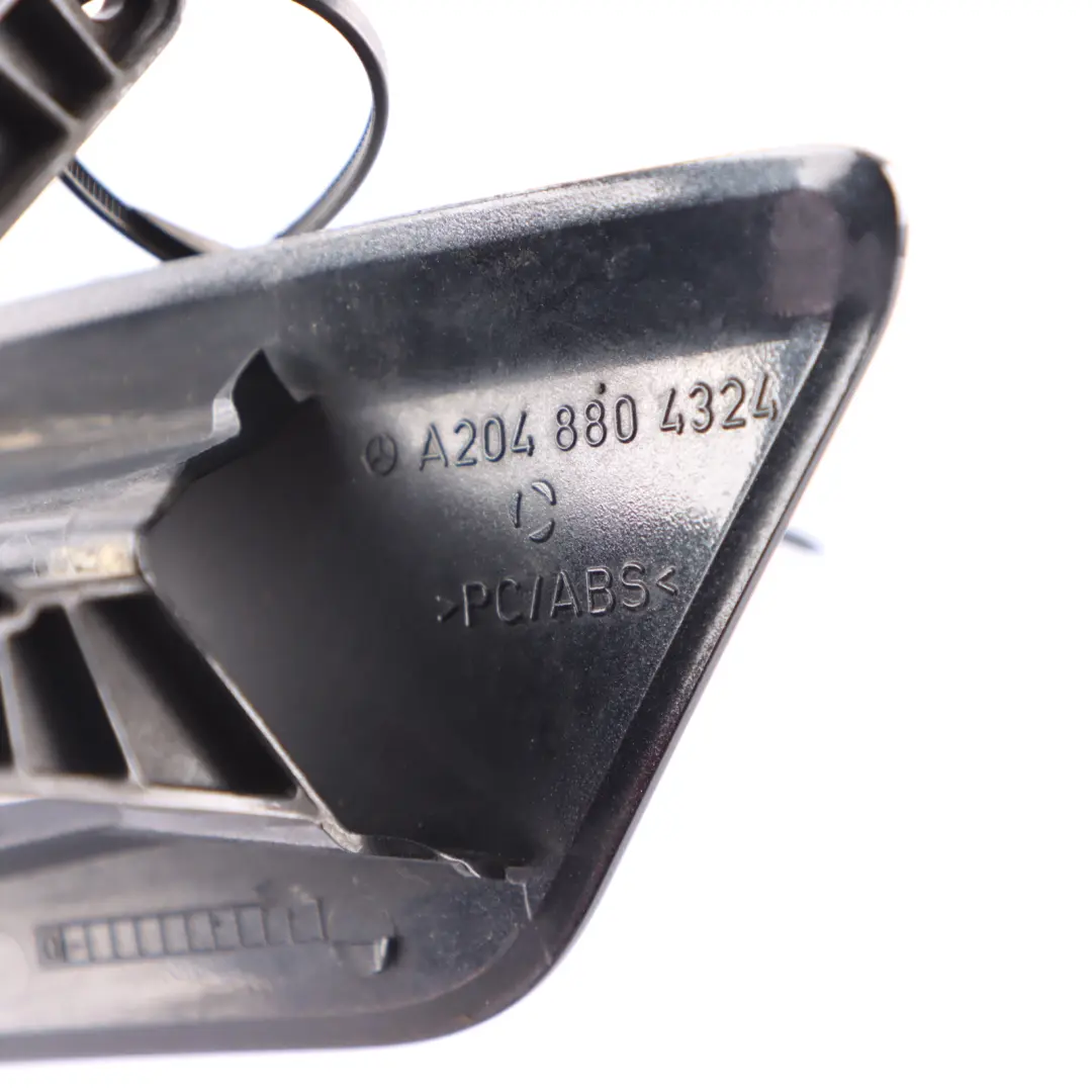 Headlight Washer Jet Cover Right O/S Magnetite Black to Mercedes W204 with Part number A2048804324 Mercedes W204 Headlight Washer Jet Cover Right O/S Magnetite Black - SKU A2048804324-MTS - Part number A2048804324