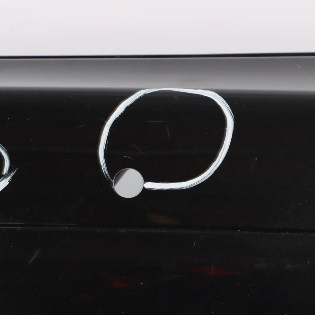 Bumper Trim Panel Covering Magnetite Black Metallic - 183 to Mercedes W204 Rear with Part number A2048805940 Mercedes W204 Rear Bumper Trim Panel Covering Magnetite Black Metallic - 183 - SKU A2048805940-MTS - Part number A2048805940