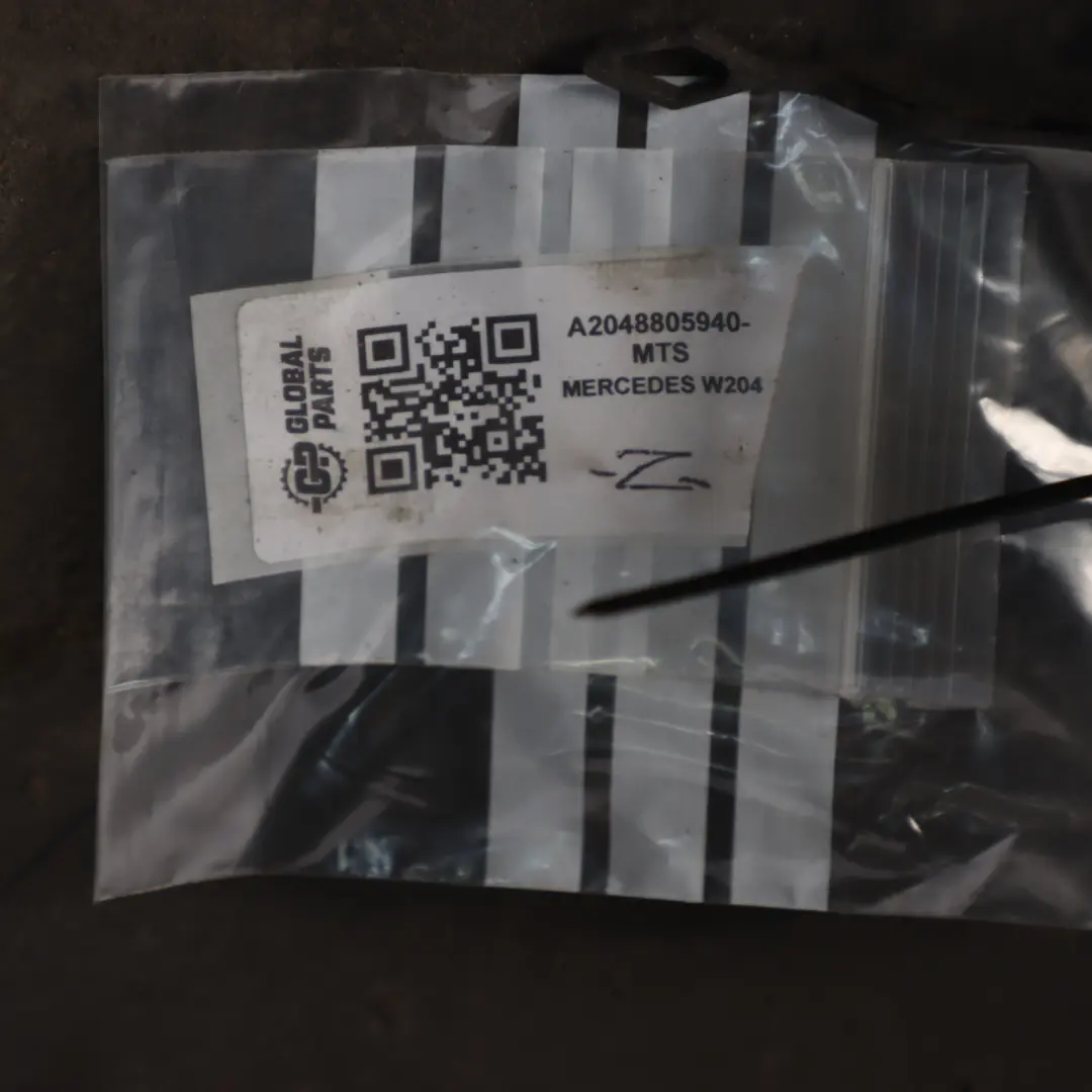 Bumper Trim Panel Covering Magnetite Black Metallic - 183 to Mercedes W204 Rear with Part number A2048805940 Mercedes W204 Rear Bumper Trim Panel Covering Magnetite Black Metallic - 183 - SKU A2048805940-MTS - Part number A2048805940