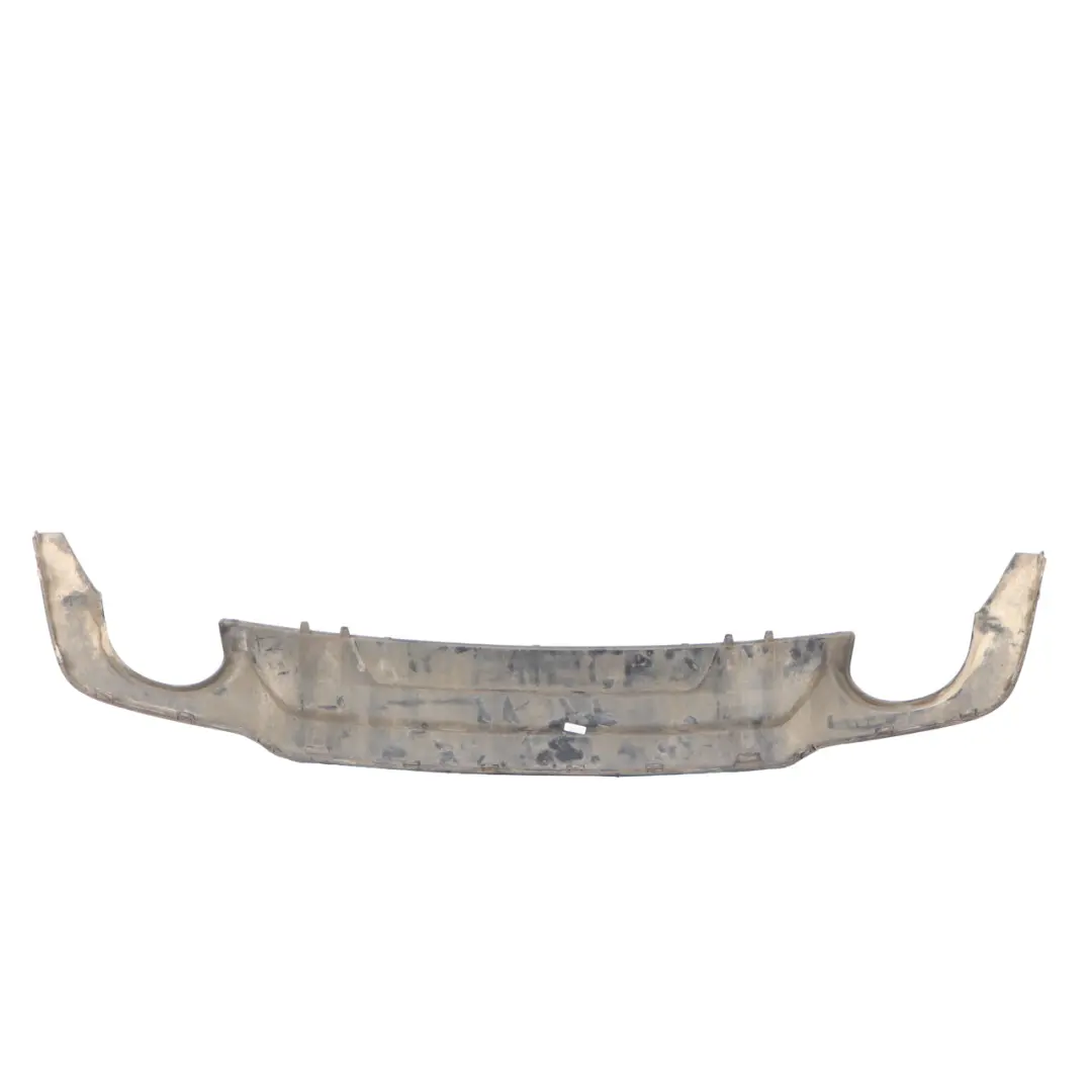 Bumper AMG Lower Diffuser Trim Panel Cover to Mercedes W204 Rear with Part number A2048853838 Mercedes W204 Rear Bumper AMG Lower Diffuser Trim Panel Cover - SKU A2048853838 - Part number A2048853838