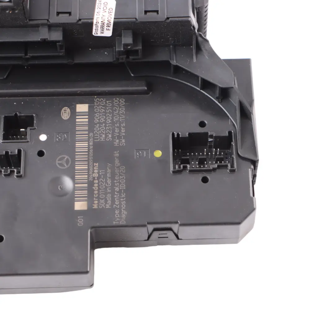 Mercedes W204 Rear SAM Module Fuse Box Relay Control Unit - SKU A2049060205-4 - Part number A2049060205