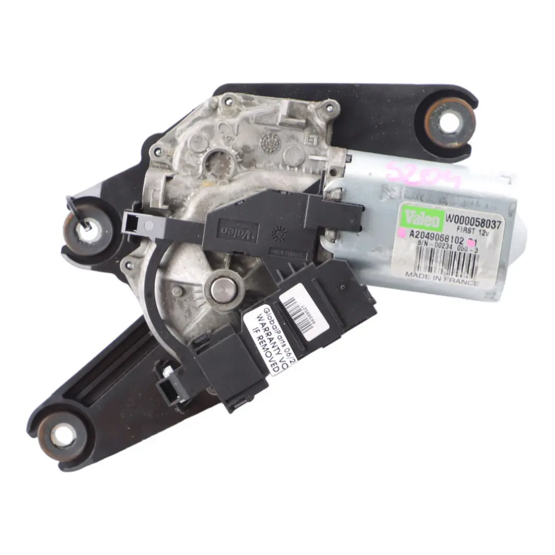 Mercedes S204 Wiper Motor Rear Window Tailgate Actuator - SKU A2049068102 - Part number A2049068102