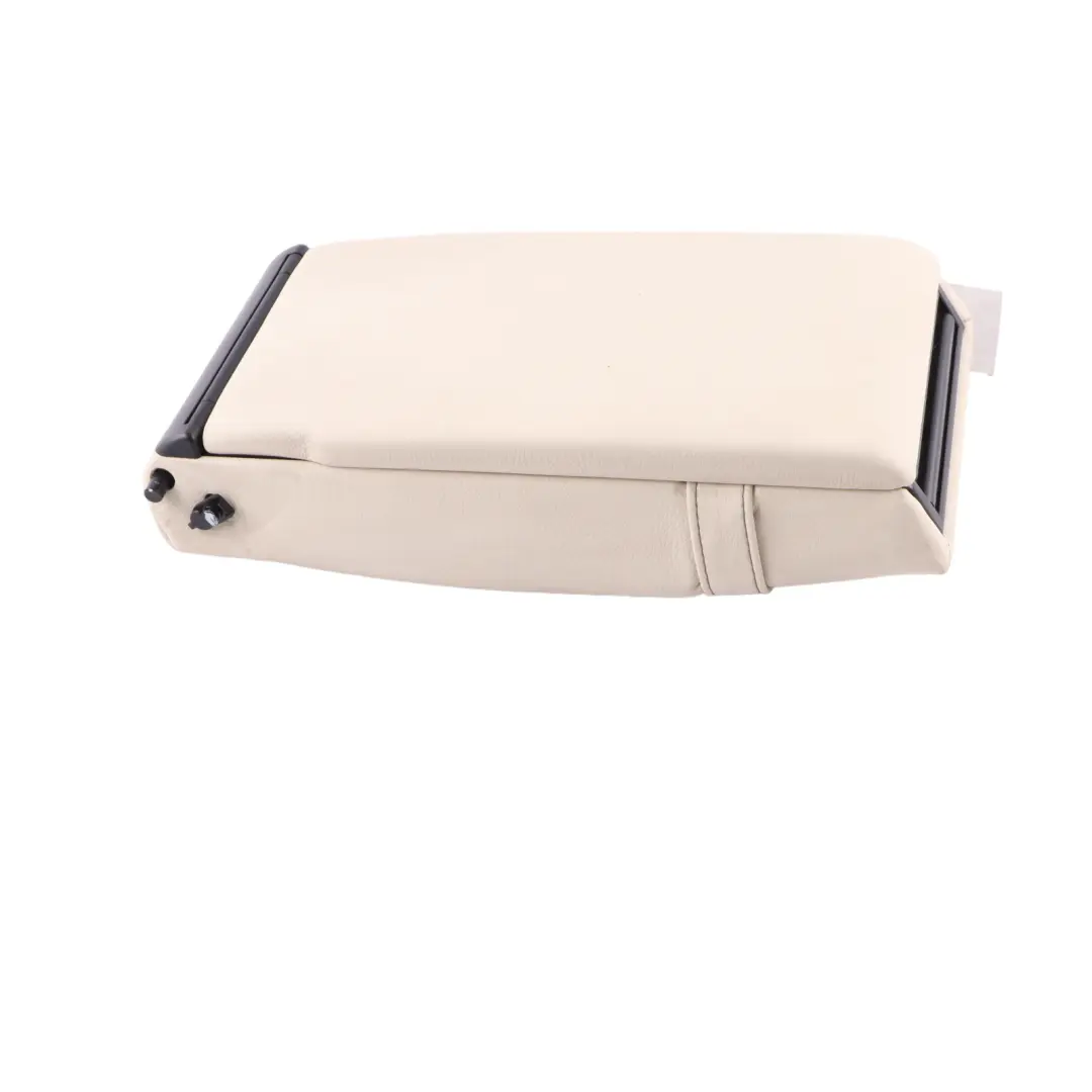 Mercedes W204 Rear Seat Centre Armrest Cup Holder Leather Beige - SKU A2049700130-1 - Part number A2049700130